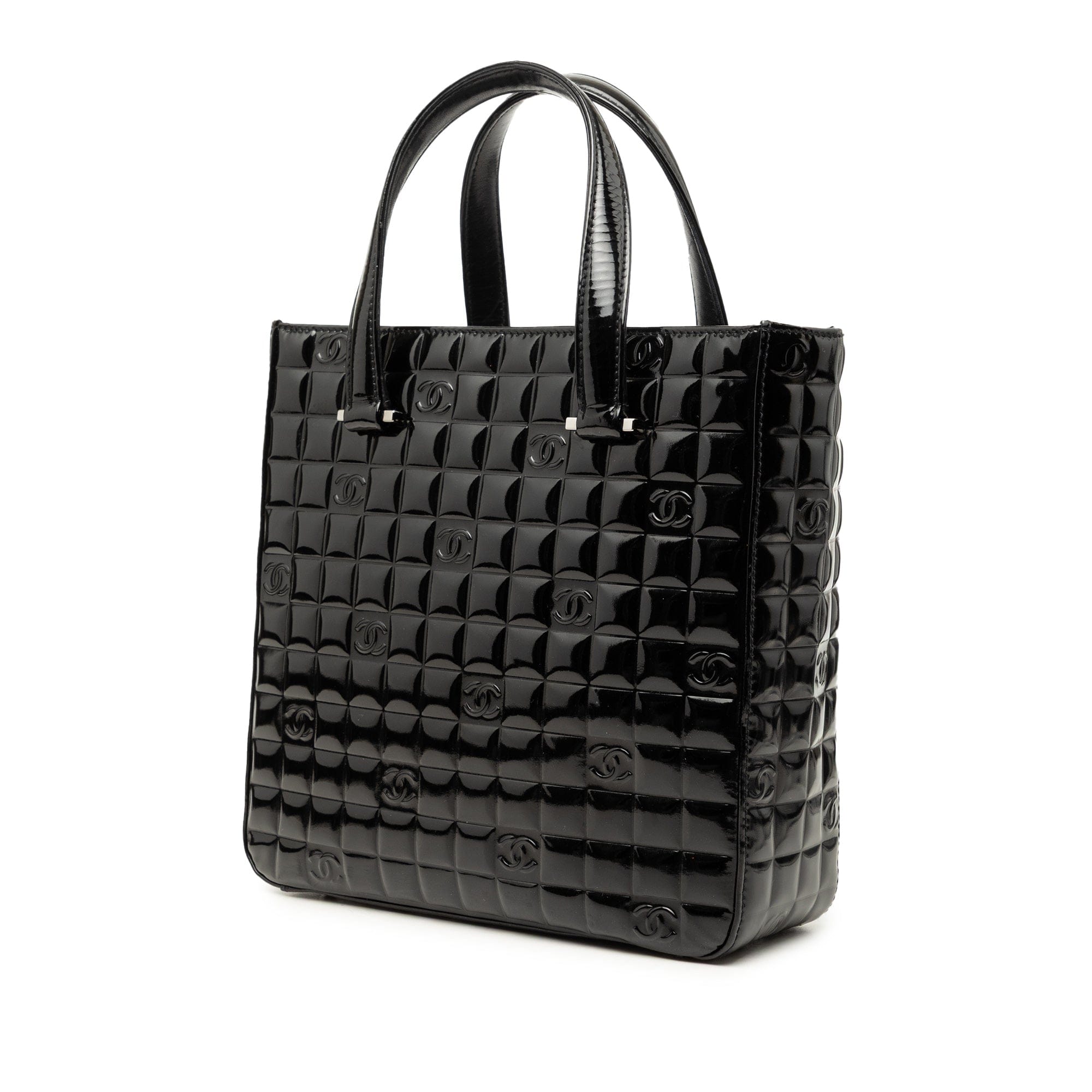 Chanel CC Chocolate Bar Patent Tote