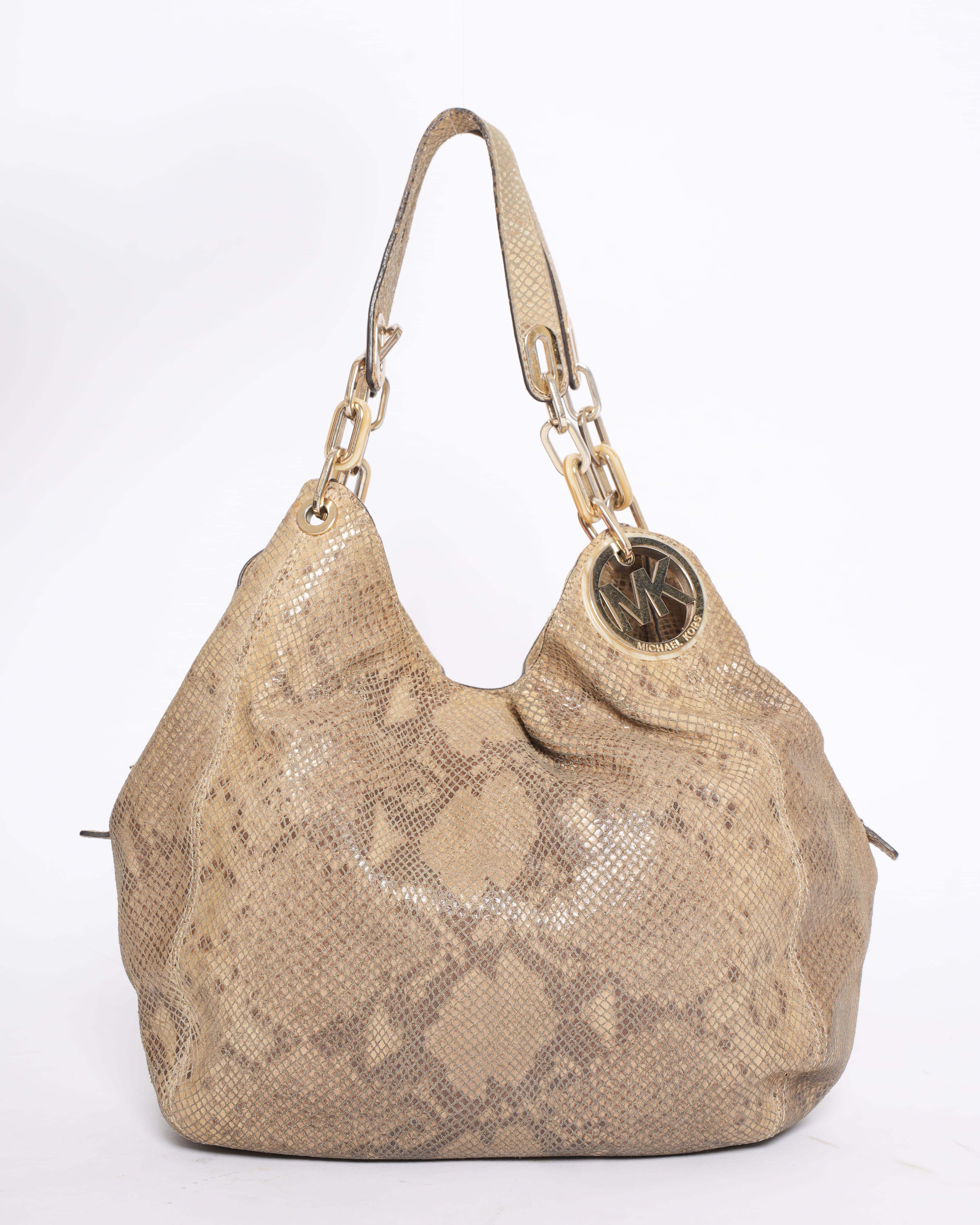 Michael Kors Python - Embossed Tote in Brown