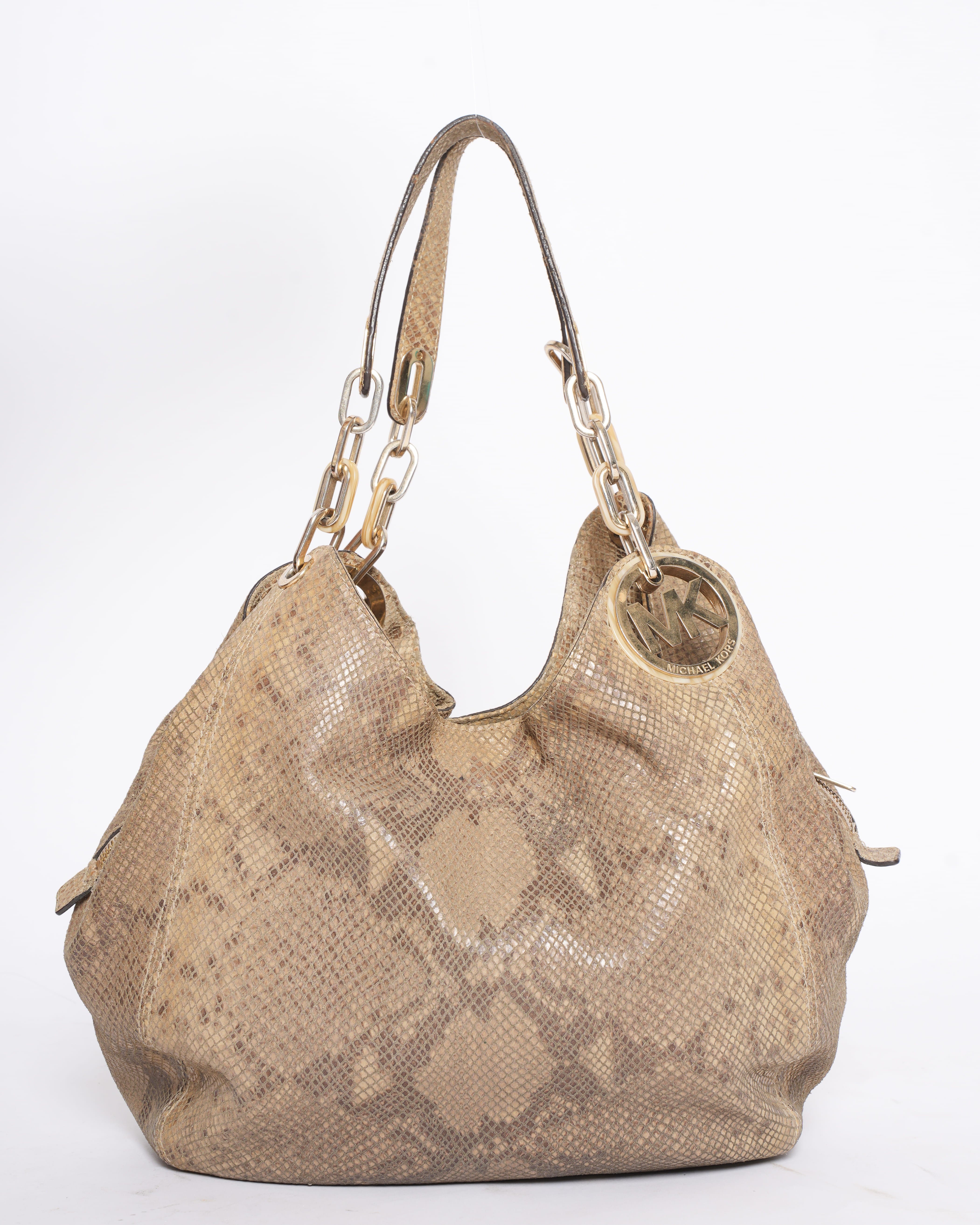Michael Kors Python - Embossed Tote in Brown