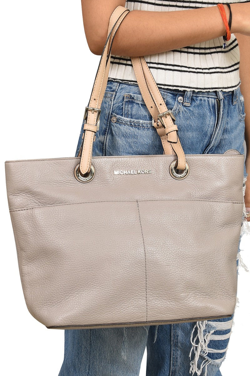 Michael Kors Gray Saffiano Leather Tote Bag