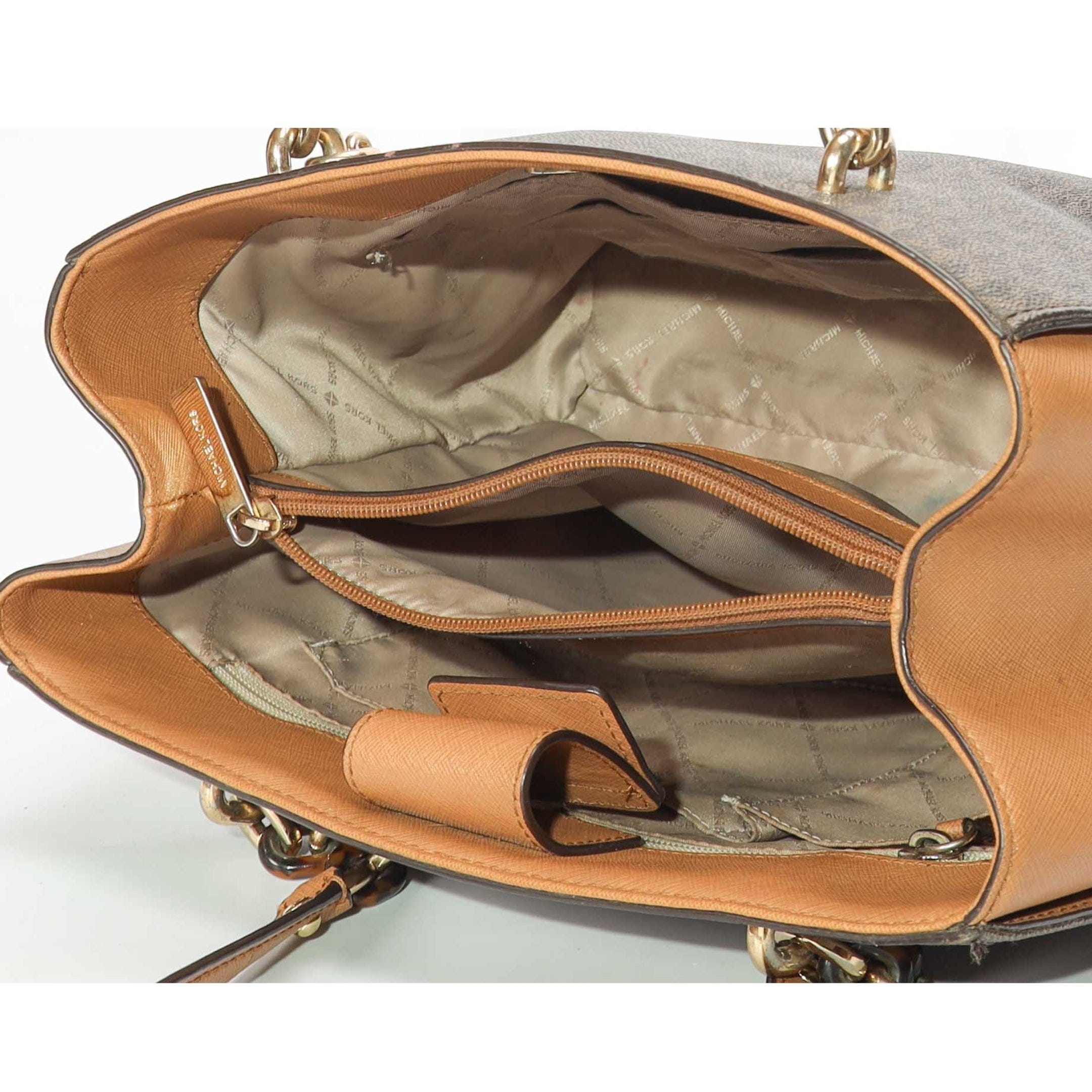 Michael Kors Sofia Brown Logo Tote