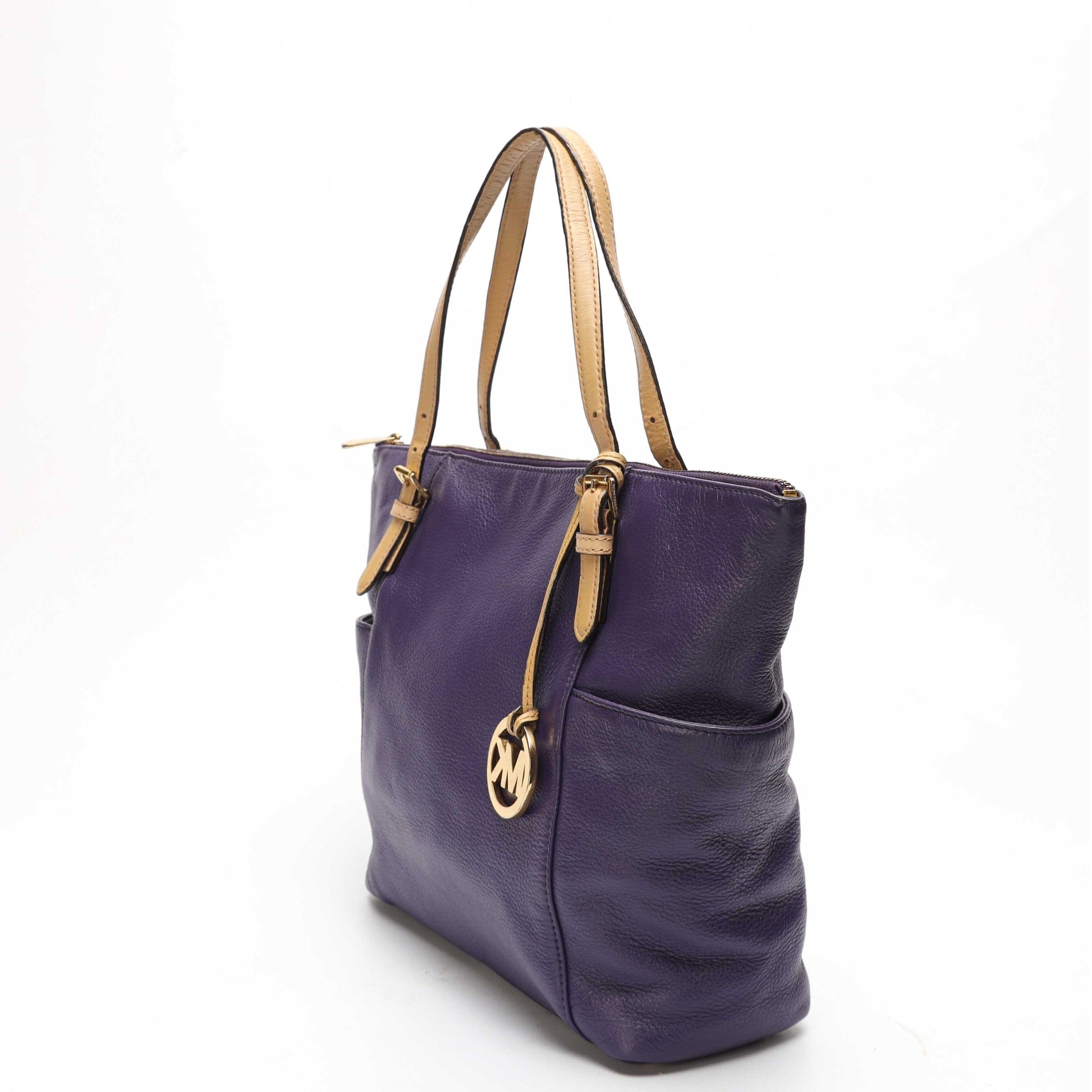Michael Kors Violet Top Zip Jet Set Tote