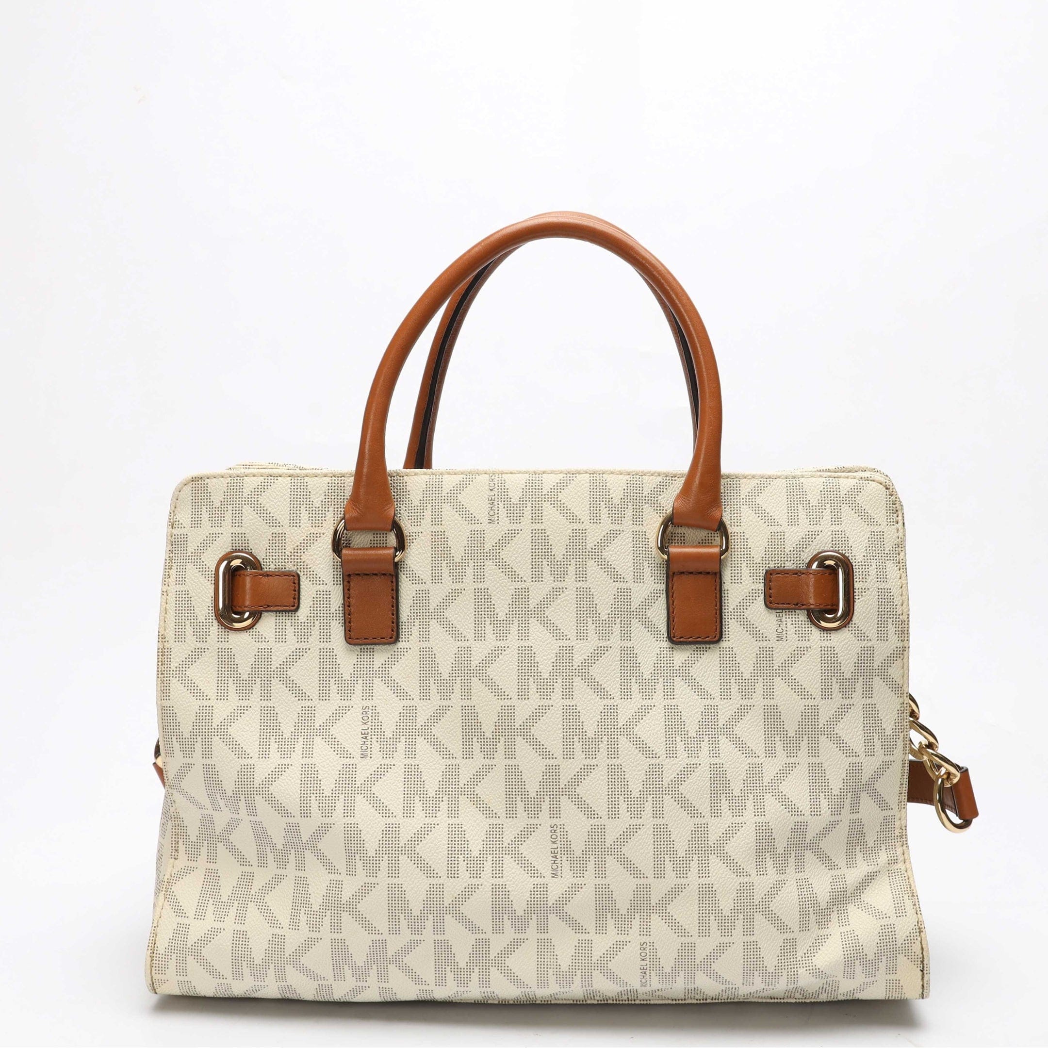 Michael Kors Vanilla Logo East West Hamilton Tote