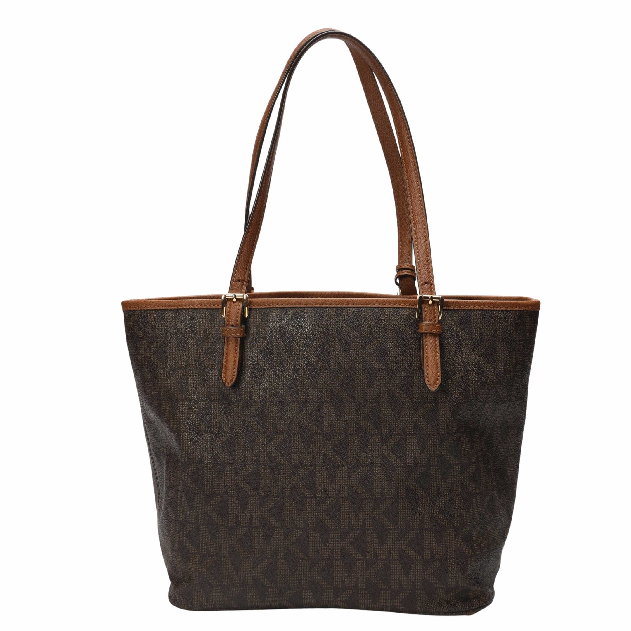 Michael Kors Brown Logo Pocket Tote