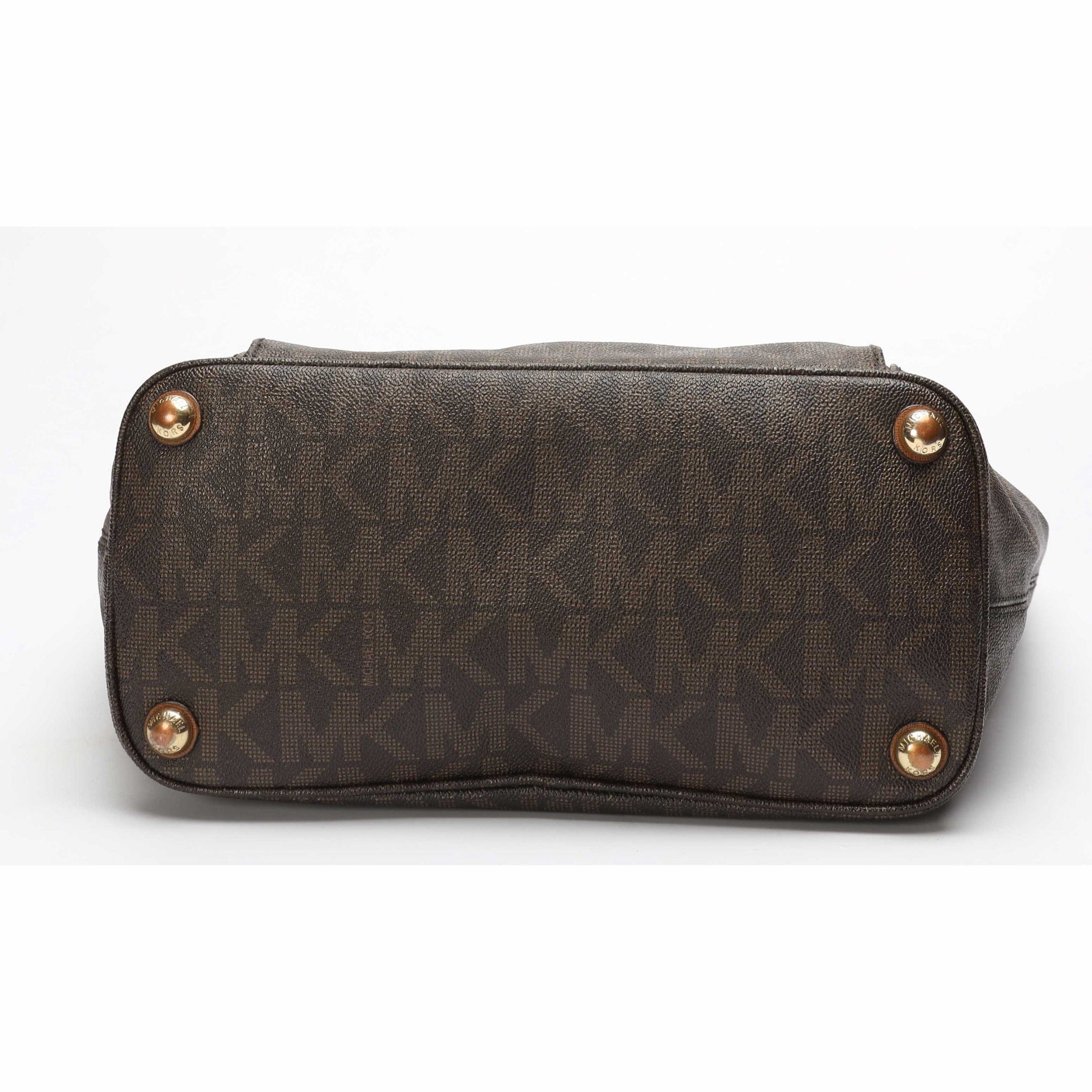 Michael Kors Brown Logo Pocket Tote