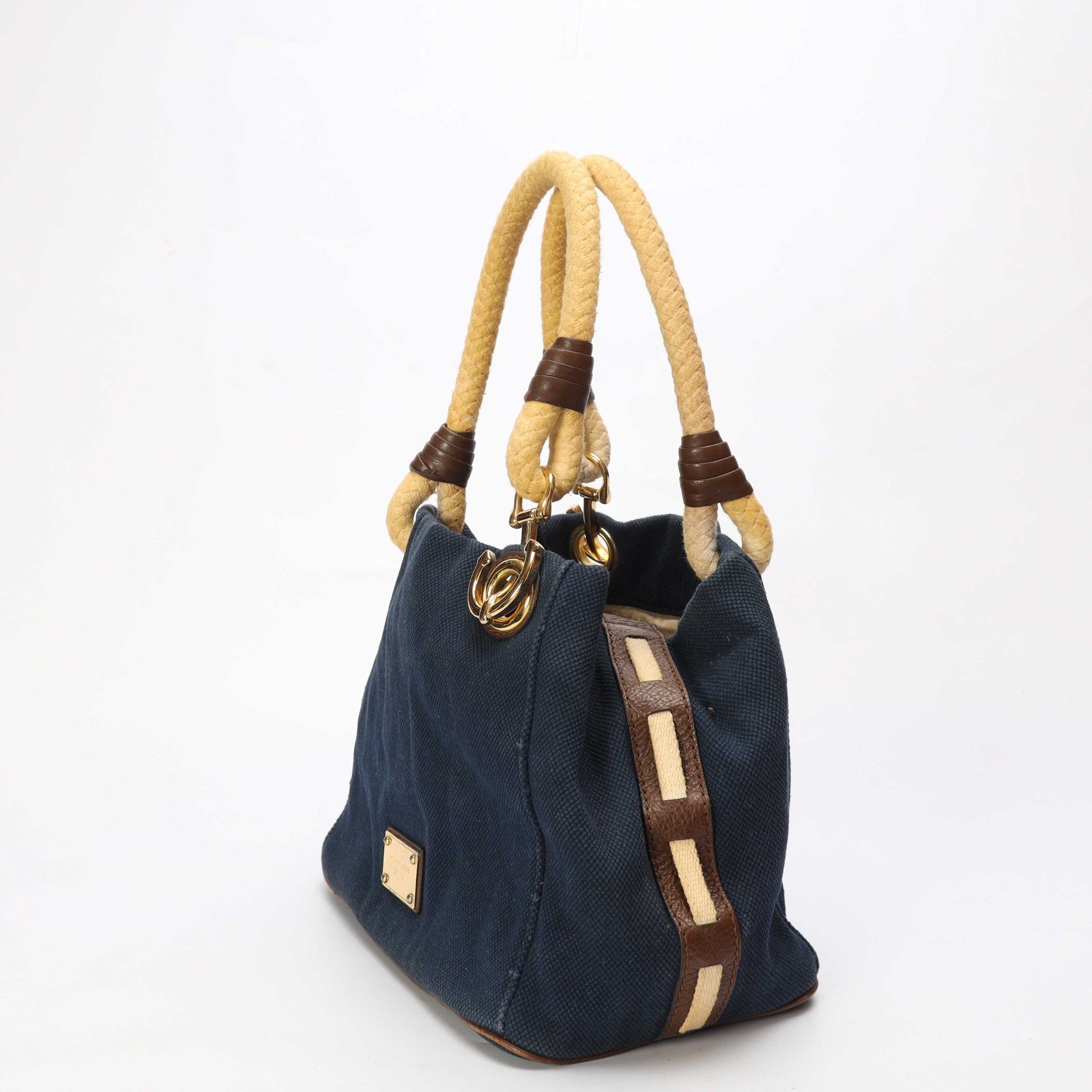 Michael Kors Navy Blue Marina Anchor Grab Tote