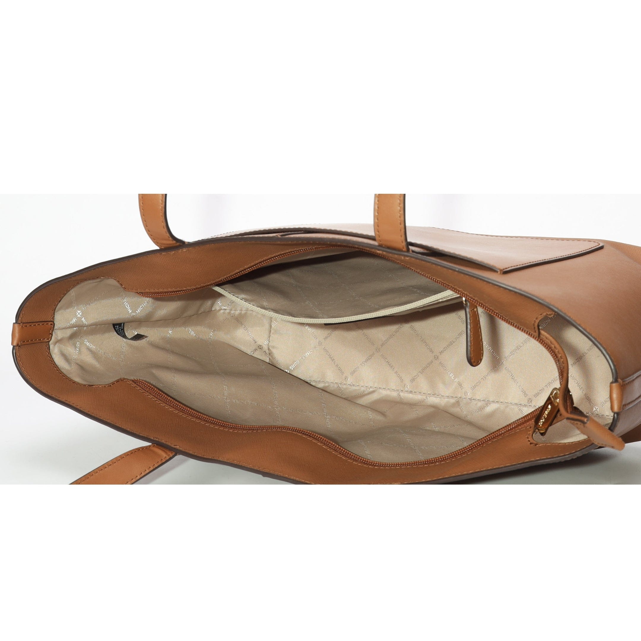 Michael Kors Jet Set Tan Zip Carryall Tote