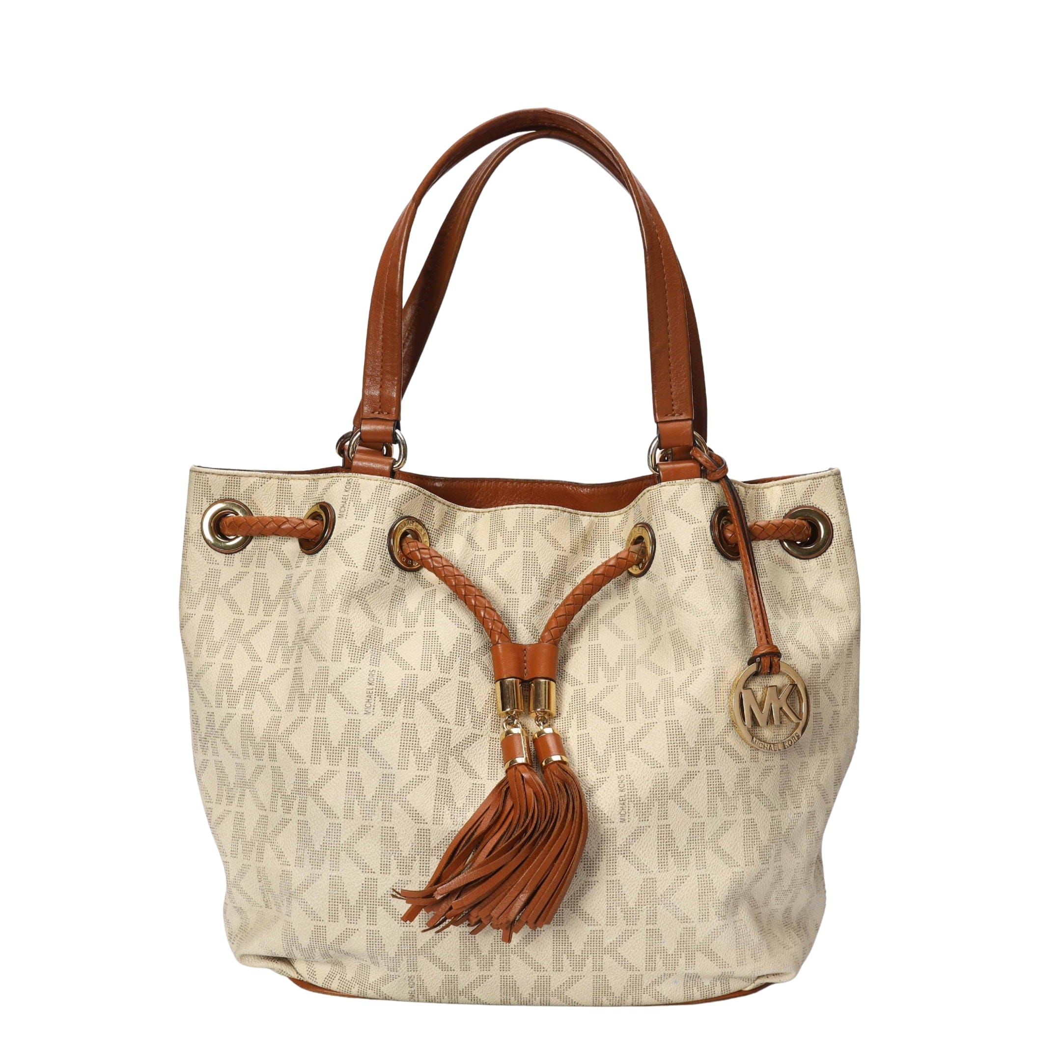 Michael Kors Vanilla Acorn Gathered Tote