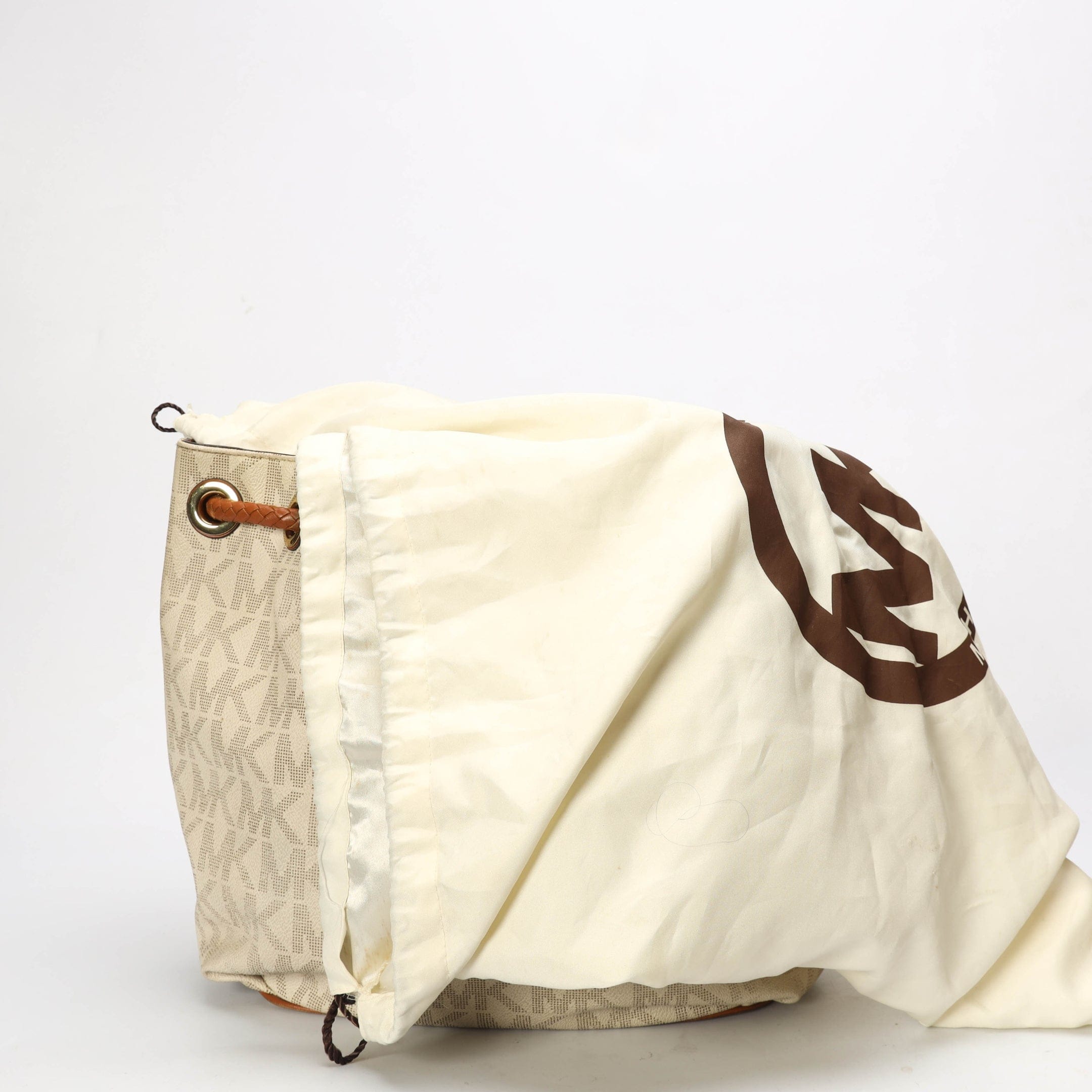 Michael Kors Vanilla Acorn Gathered Tote