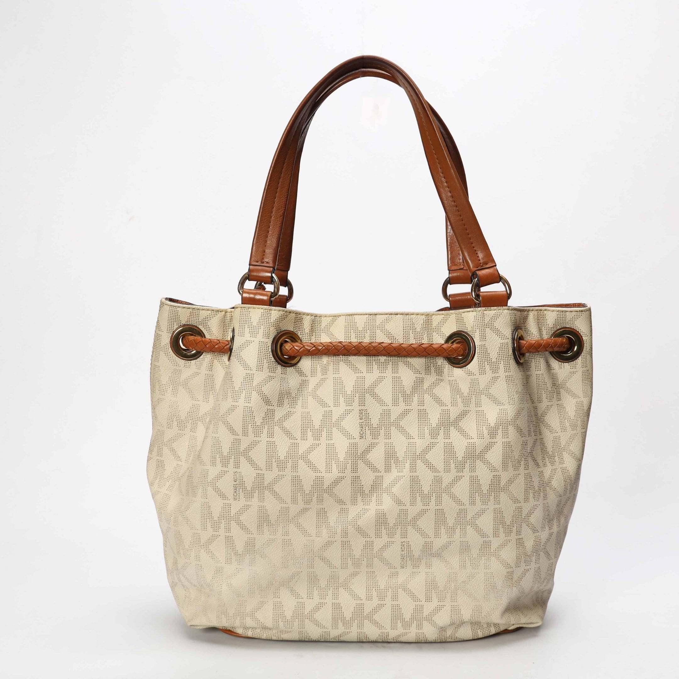 Michael Kors Vanilla Acorn Gathered Tote