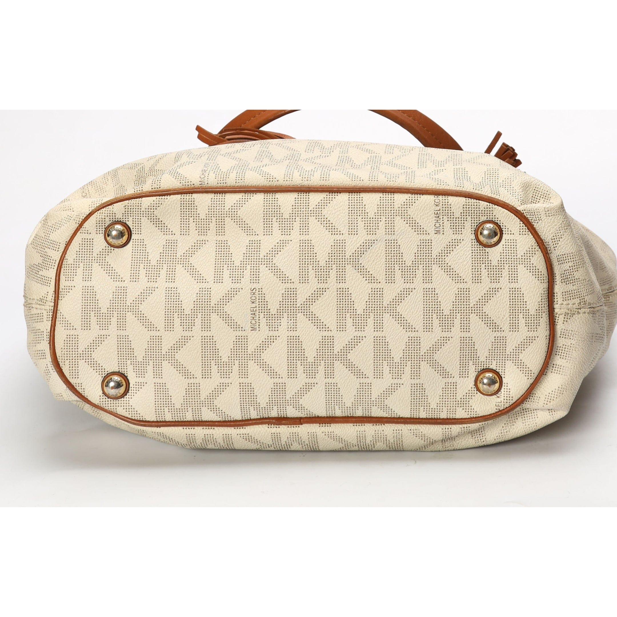 Michael Kors Vanilla Acorn Gathered Tote