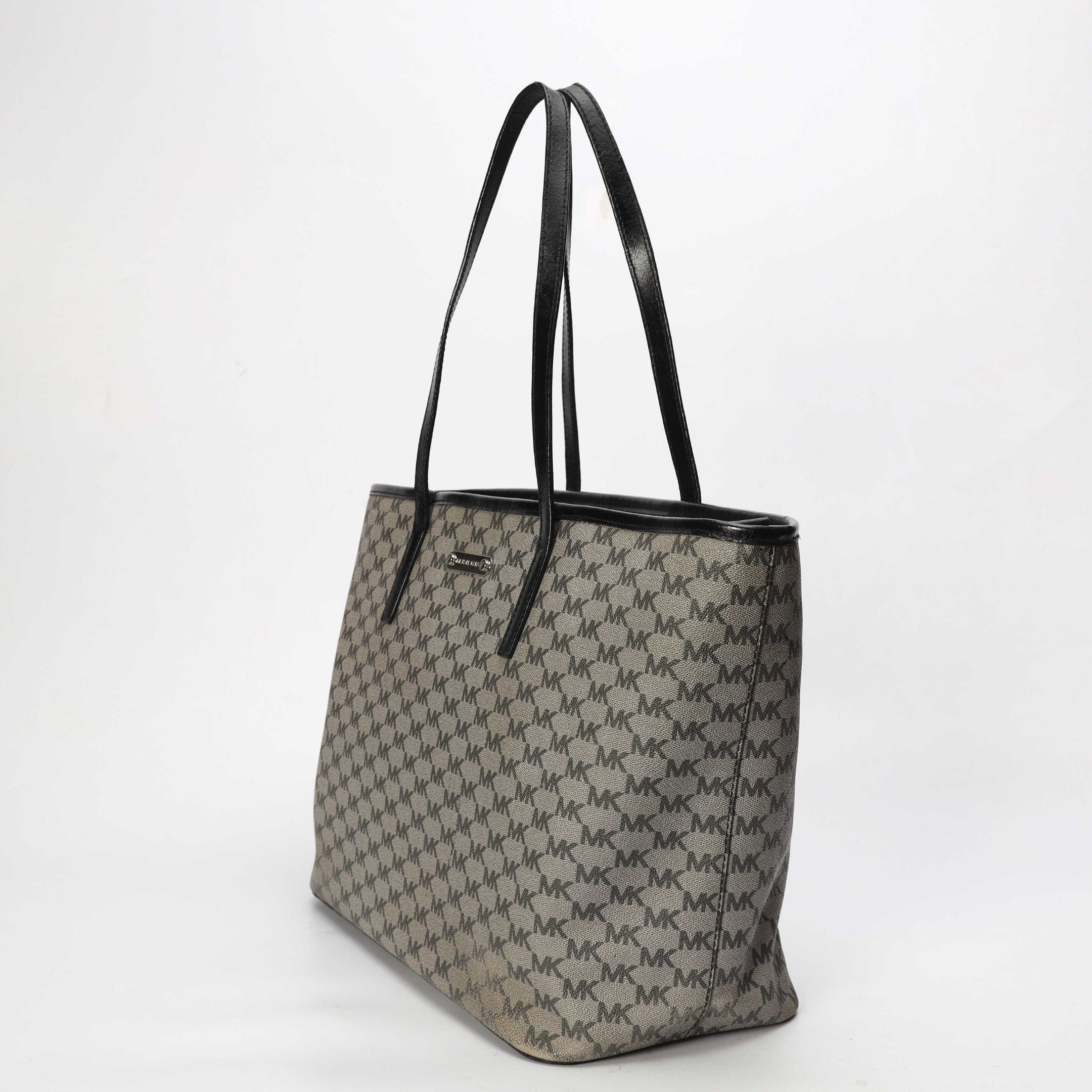 Michael Kors Emry Large Black & Grey Logo Tote