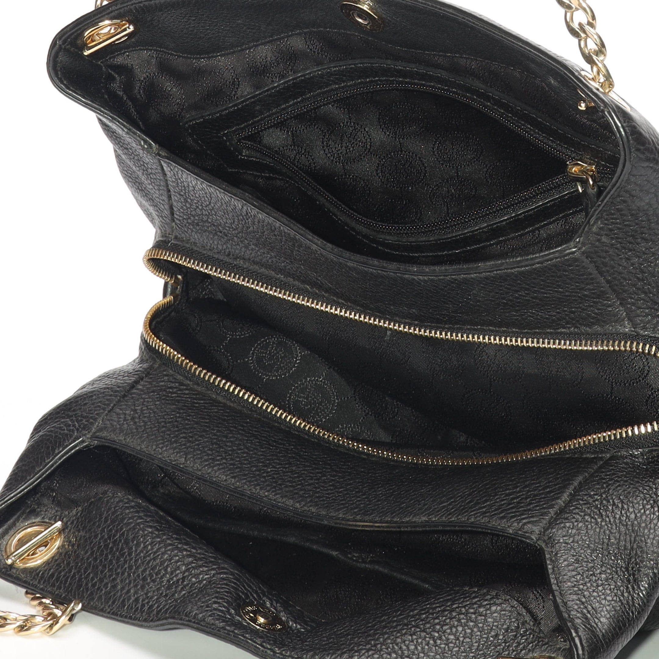 Michael Kors Jet Set Black Chain Tote