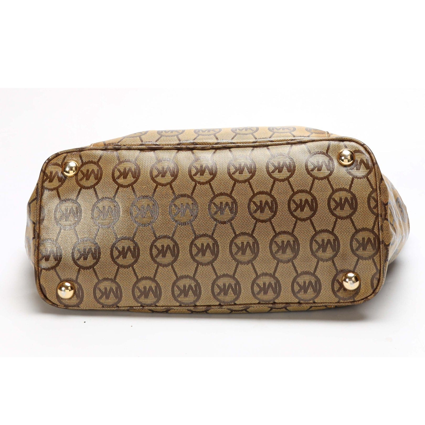 Michael Kors Beige Signature Canvas Jet Set Tote