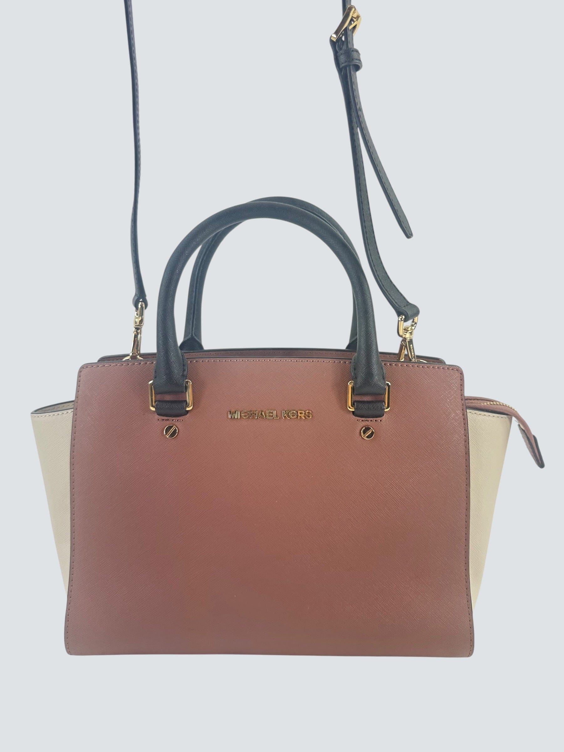 Michael Kors Two Tone Leather Selma Tote