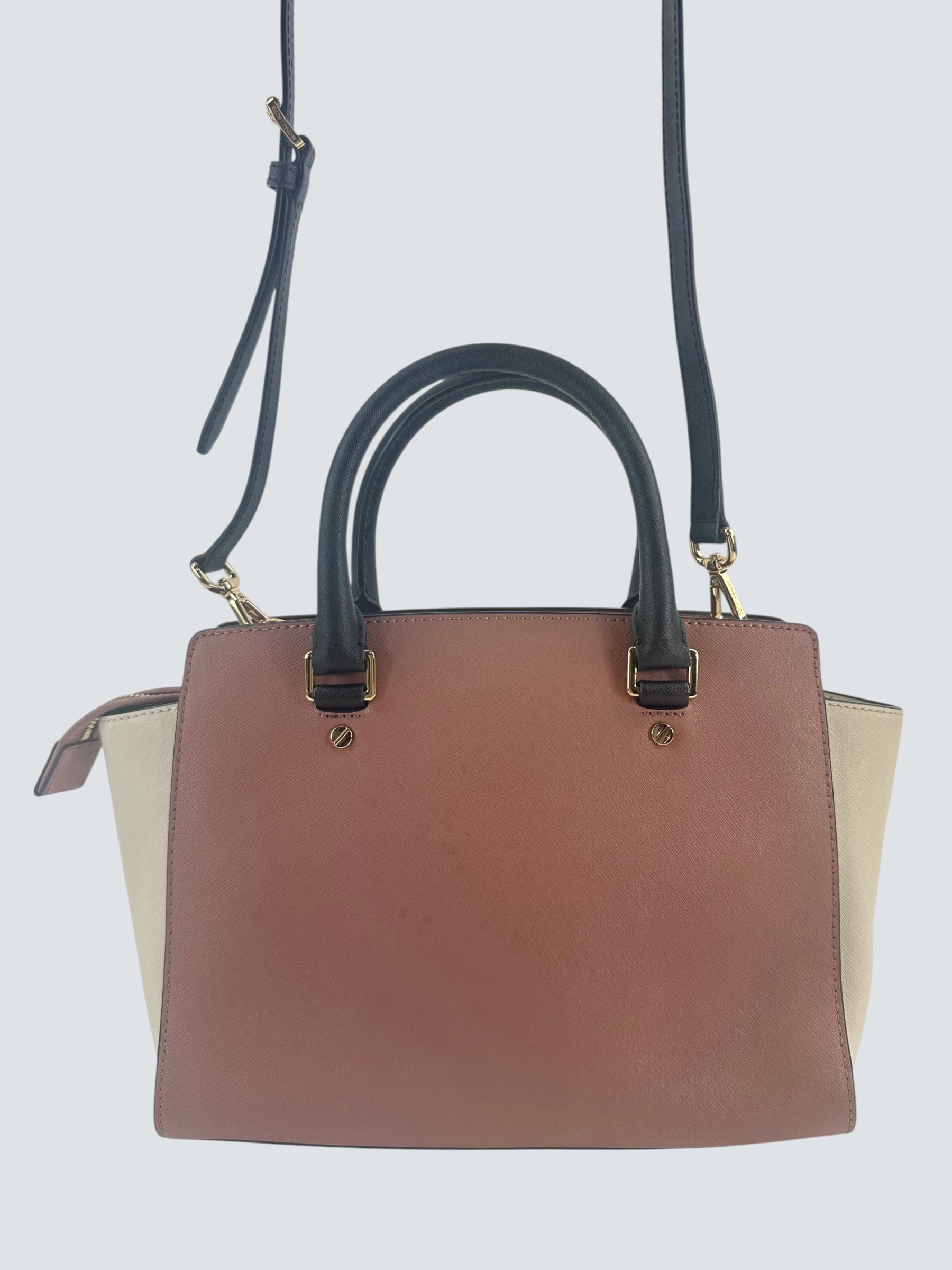Michael Kors Two Tone Leather Selma Tote
