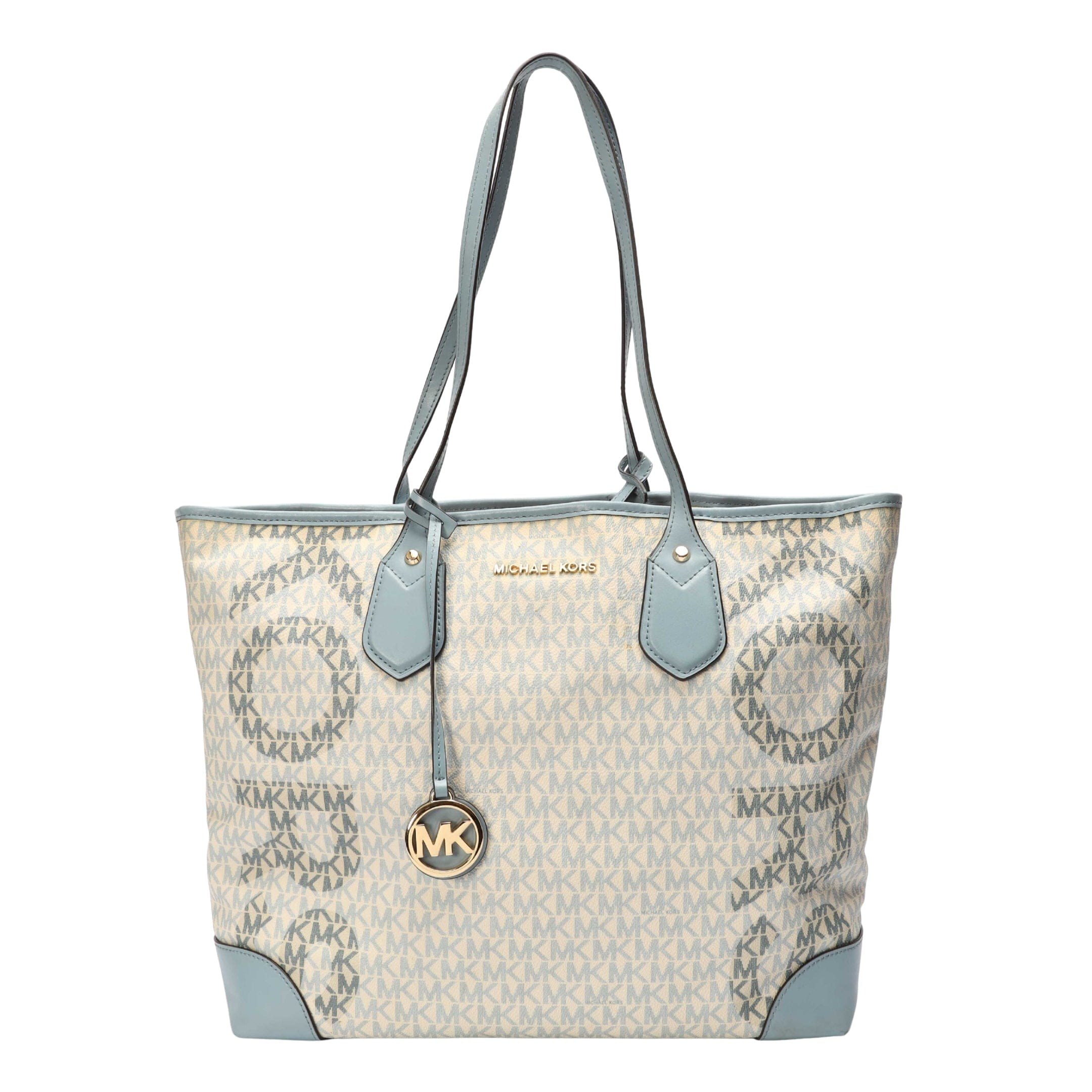 Michael Kors Optic White Eva Logo Tote
