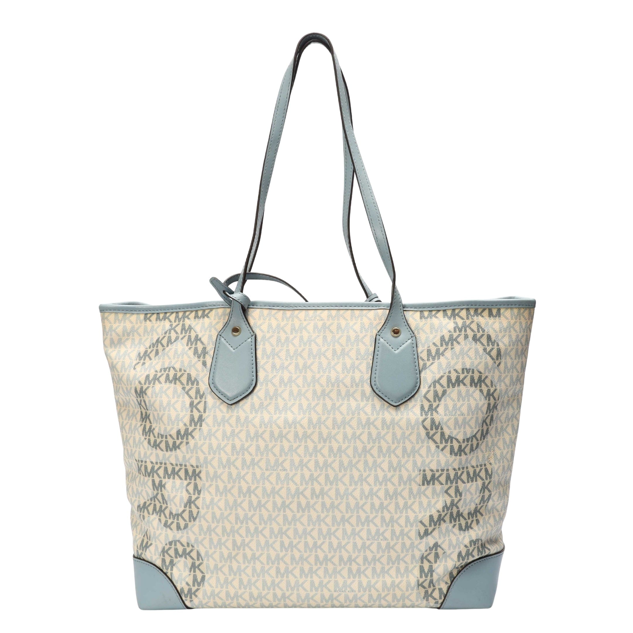 Michael Kors Optic White Eva Logo Tote