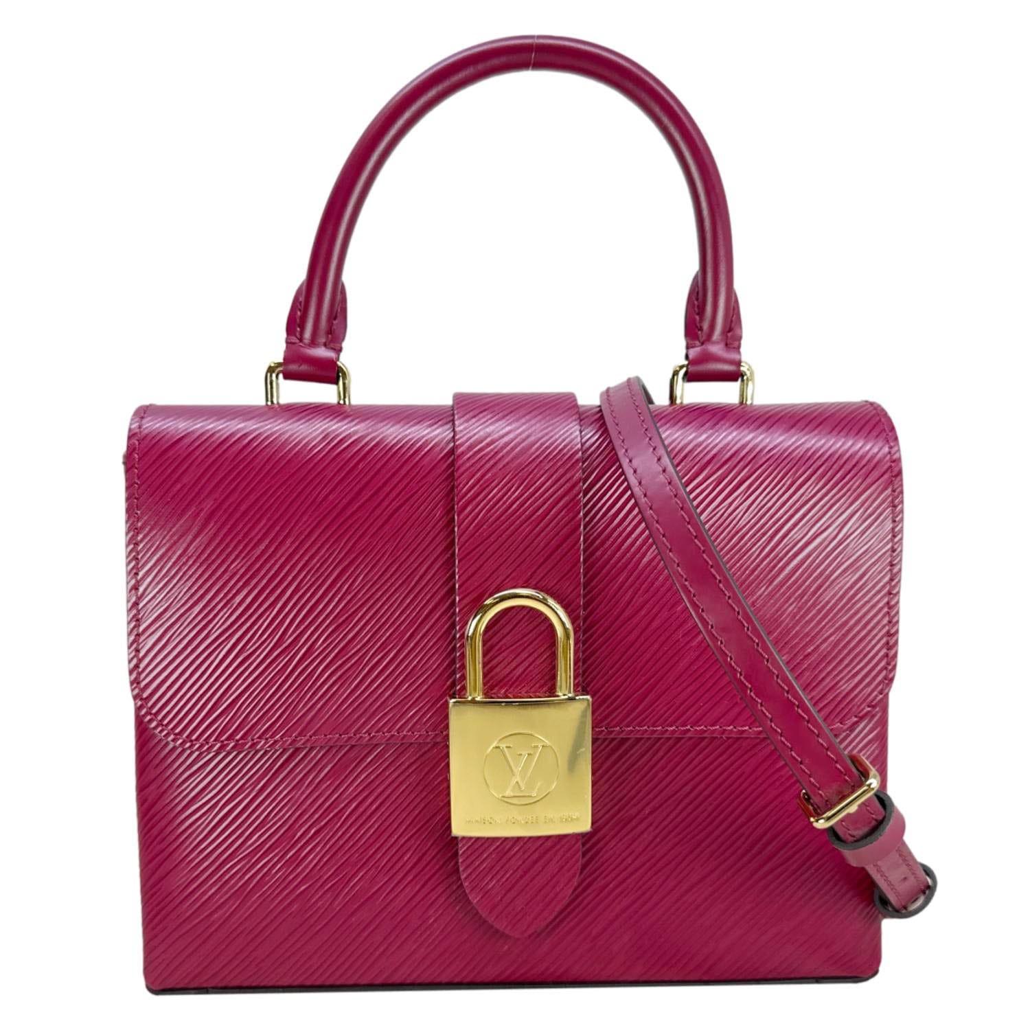 LOUIS VUITTON Locky BB Epi Leather Crossbody Bag Burgundy