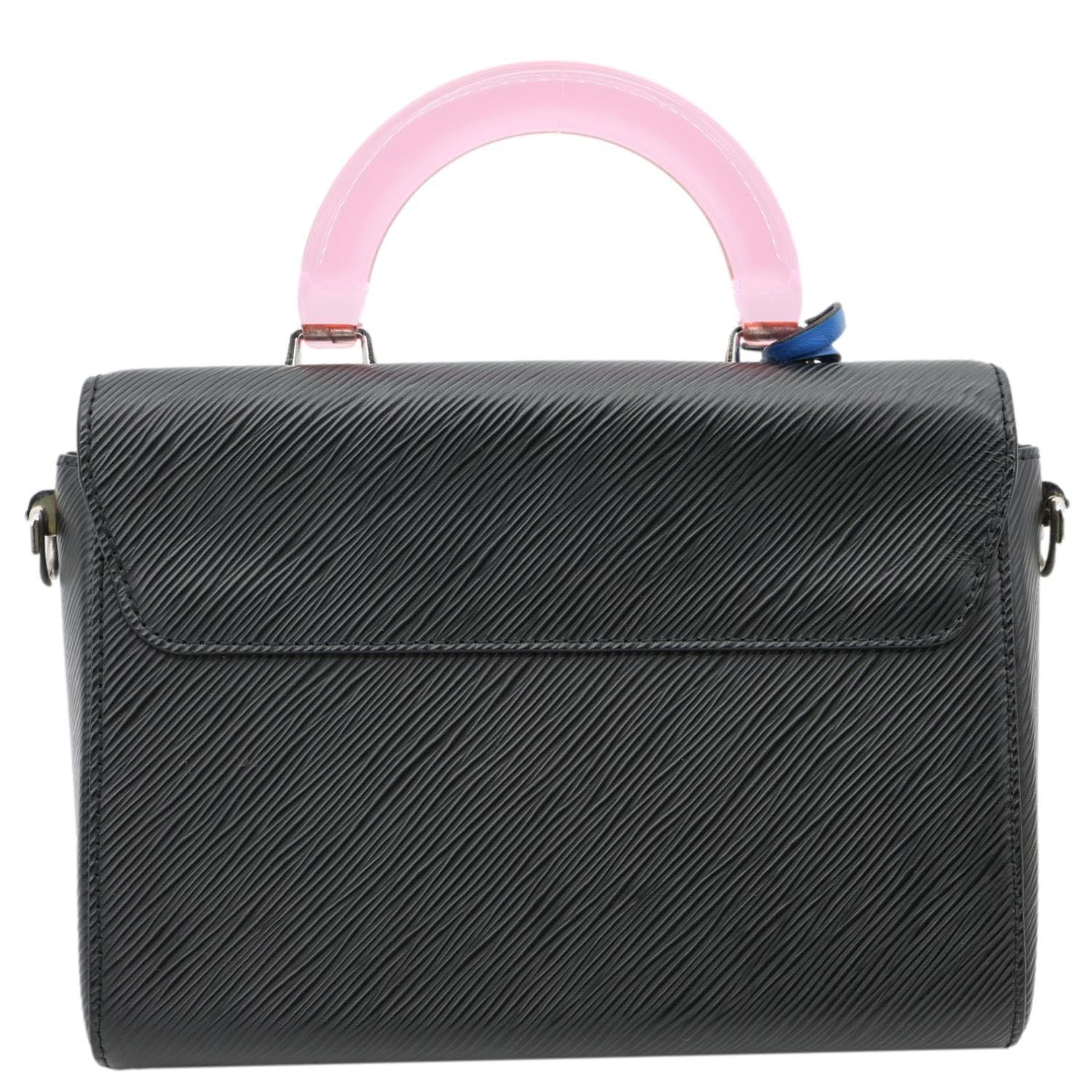 LOUIS VUITTON Twist Short Handle Epi Leather Crossbody Bag Black