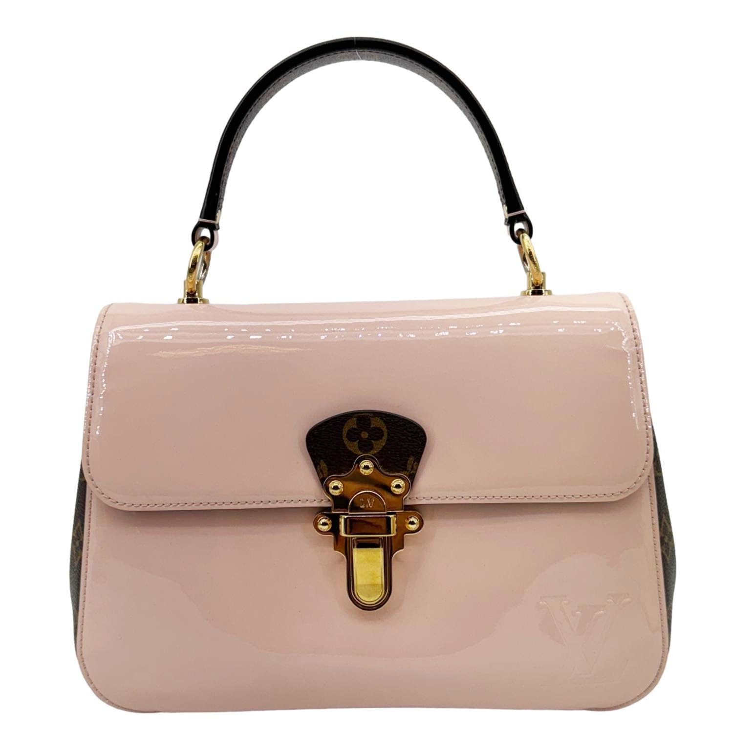 LOUIS VUITTON Cherrywood BB Vernis Leather Crossbody Bag Pink