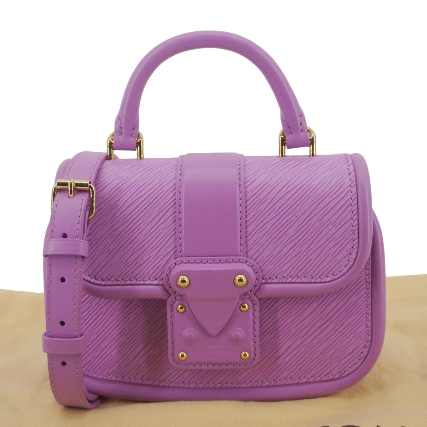 LOUIS VUITTON Hide and Seek Epi Leather Crossbody Bag Lilas Provence