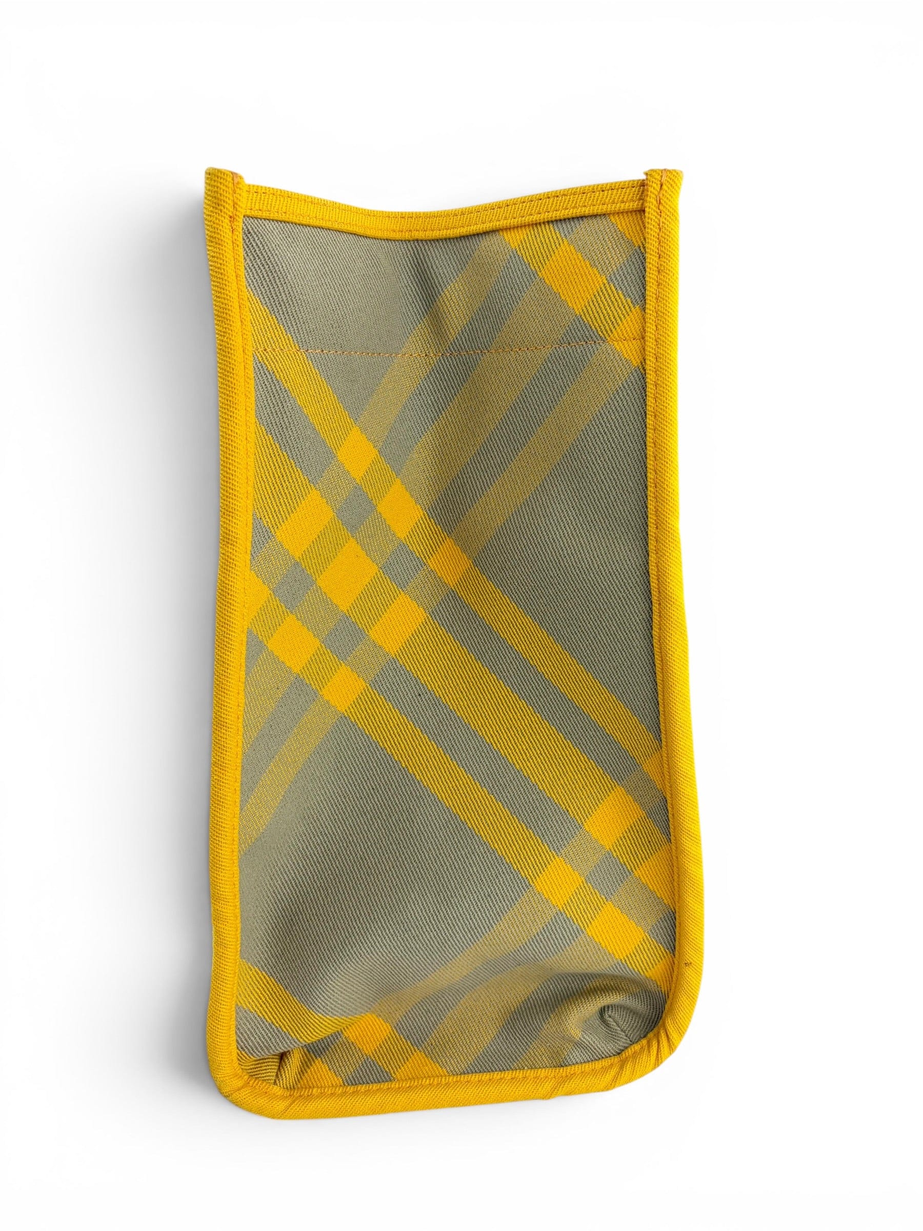 Burberry Yellow Check Shopper Tote
