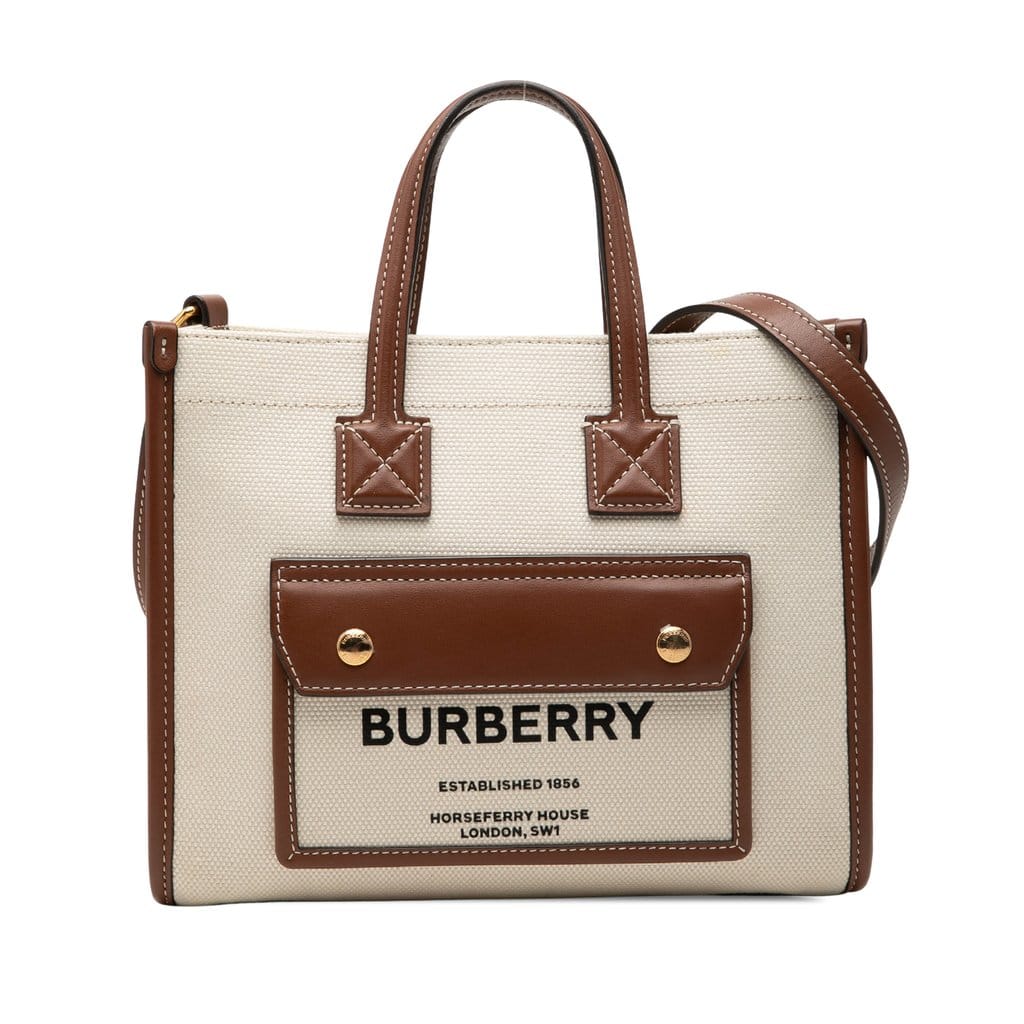Burberry Mini Canvas Freya Tote