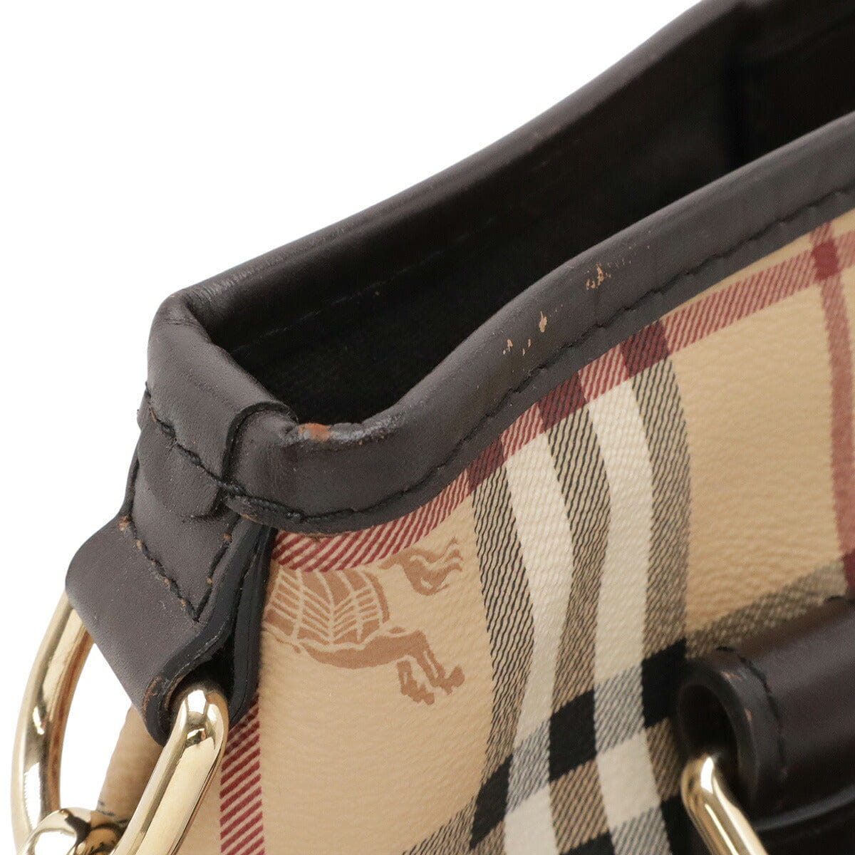 Burberry Nova Check 2WAY Tote Bag PVC Leather