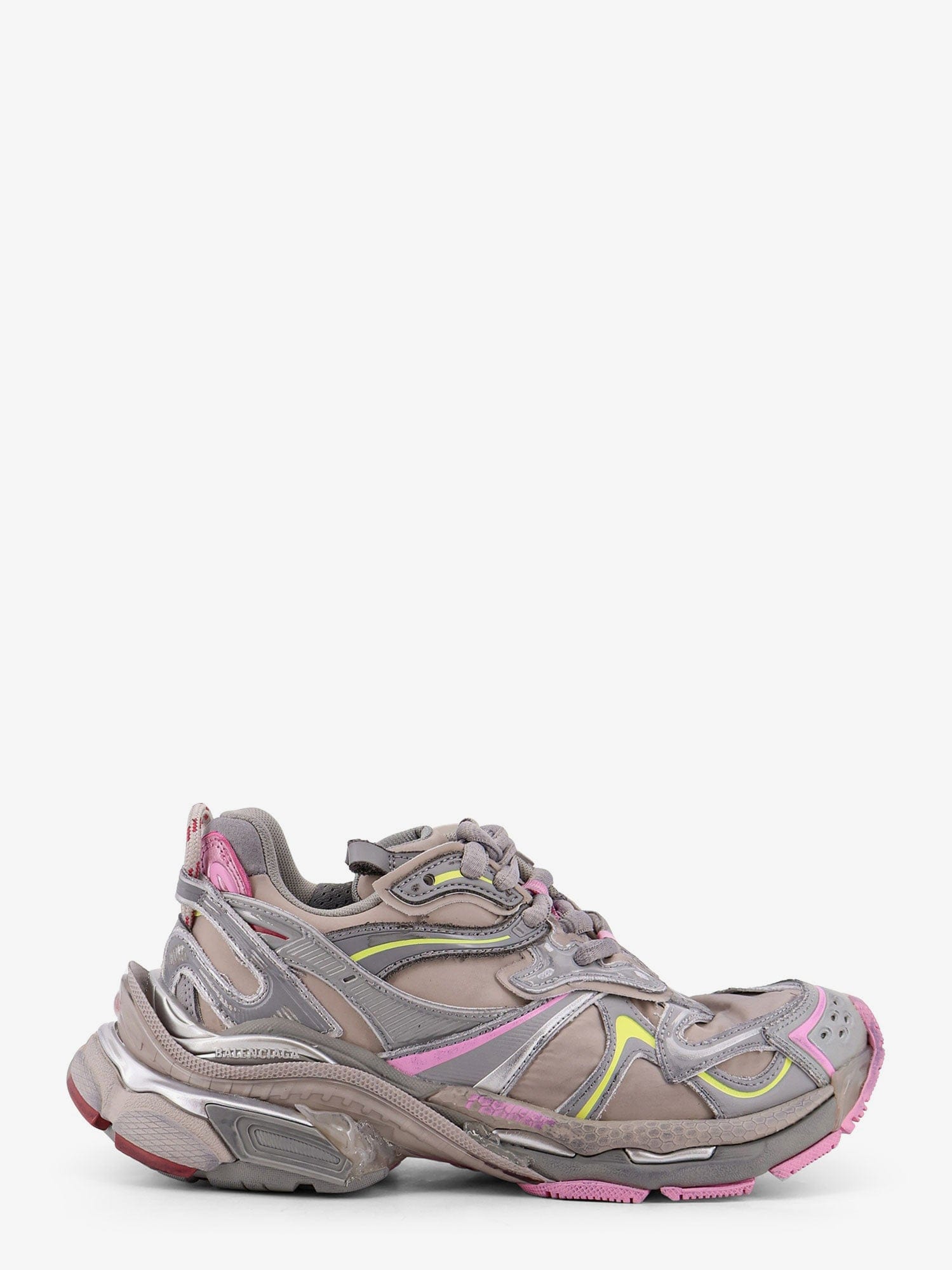 Balenciaga Runner 2 nylon low - top sneakers with leather inserts