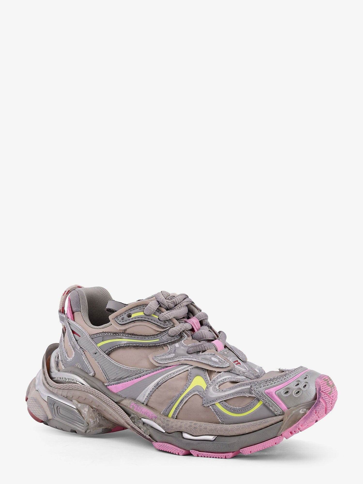 Balenciaga Runner 2 nylon low - top sneakers with leather inserts
