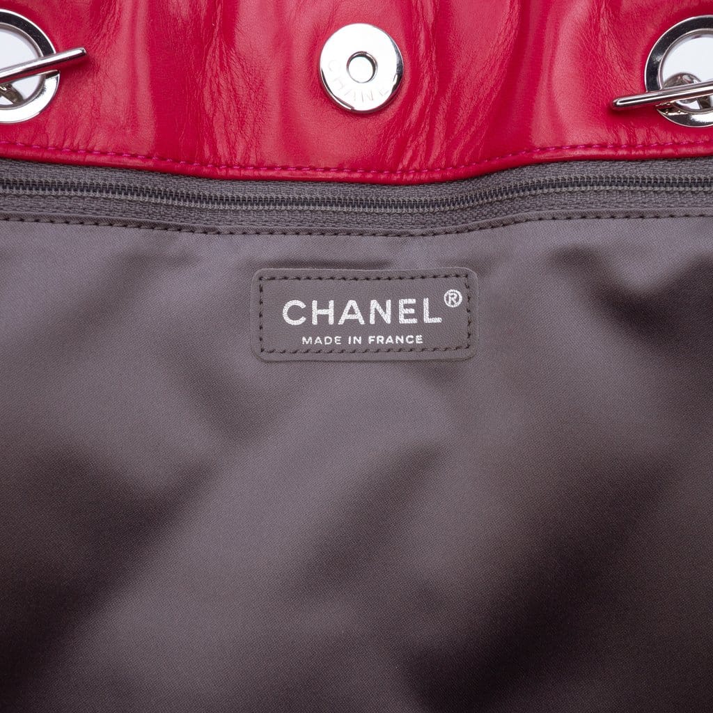 Chanel Quilted Tweed PVC Funny Tote