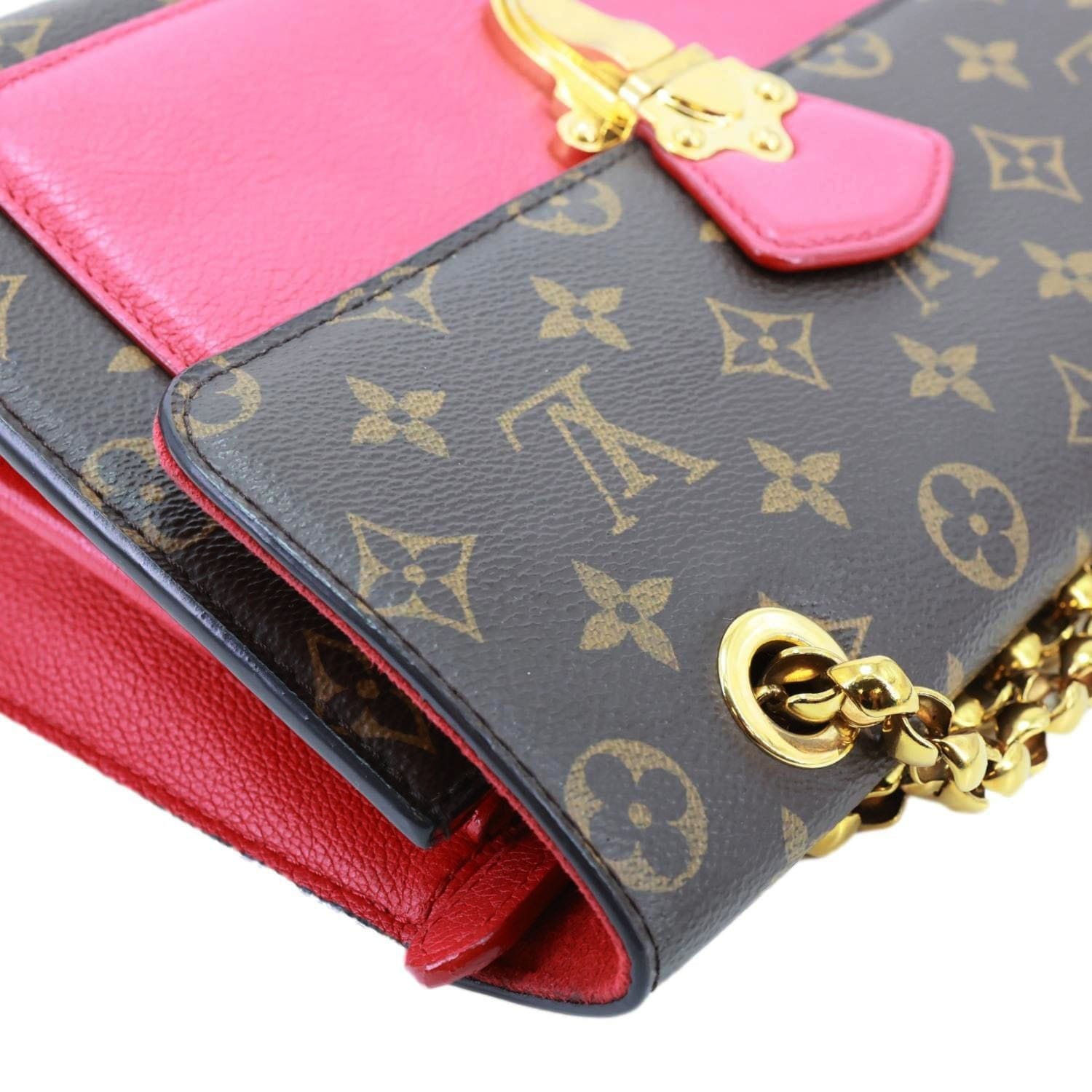 LOUIS VUITTON Victoire Monogram Canvas Shoulder Crossbody Bag Cherry
