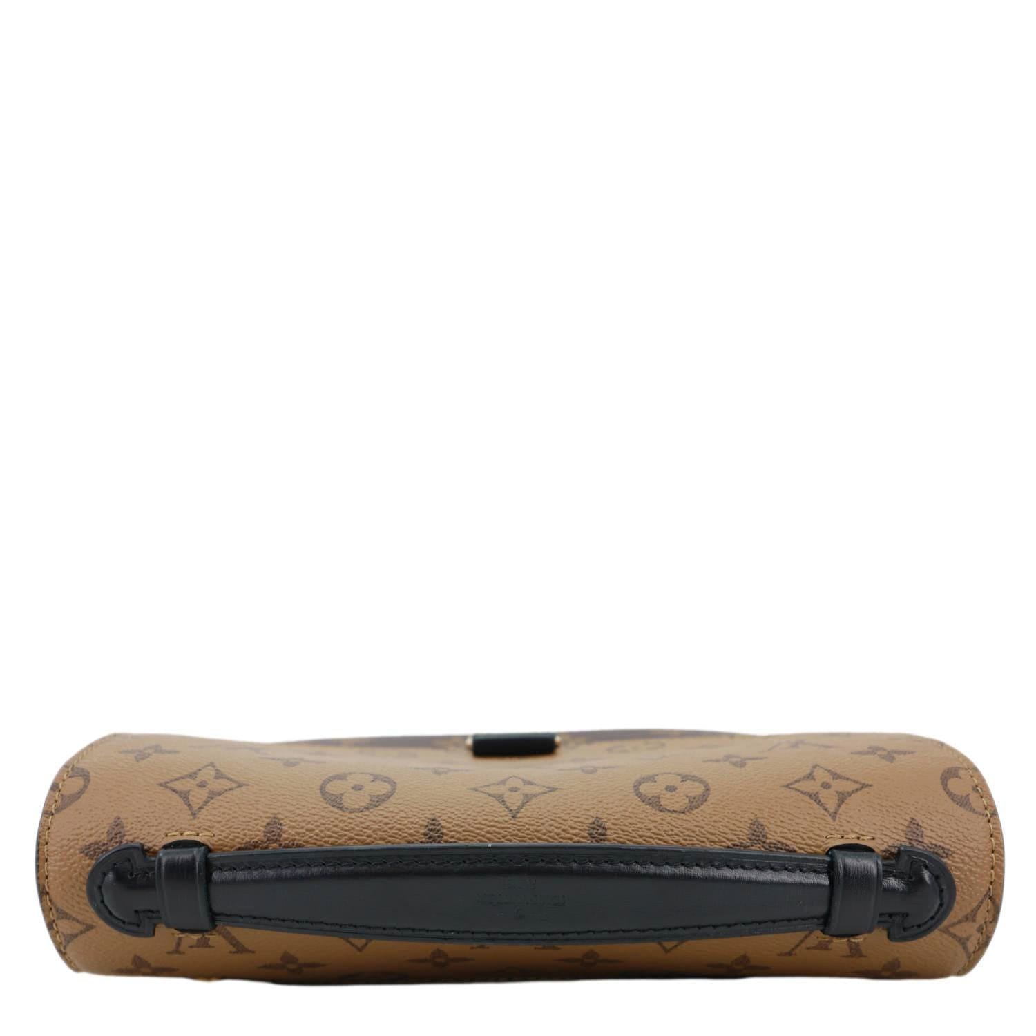 LOUIS VUITTON Metis Pochette Reverse Monogram Canvas Crossbody Bag Brown