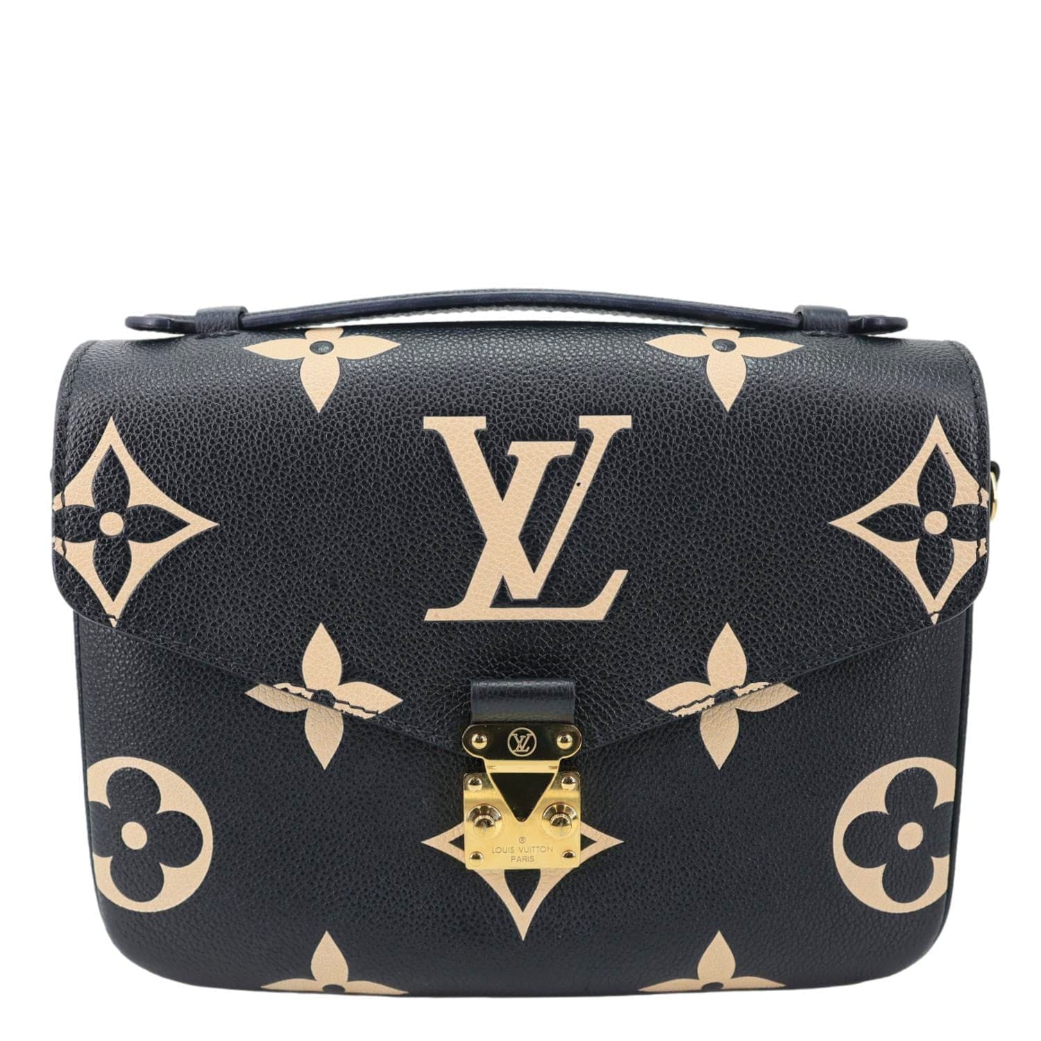 LOUIS VUITTON Metis Pochette Empreinte Leather Crossbody Bag Bicolor
