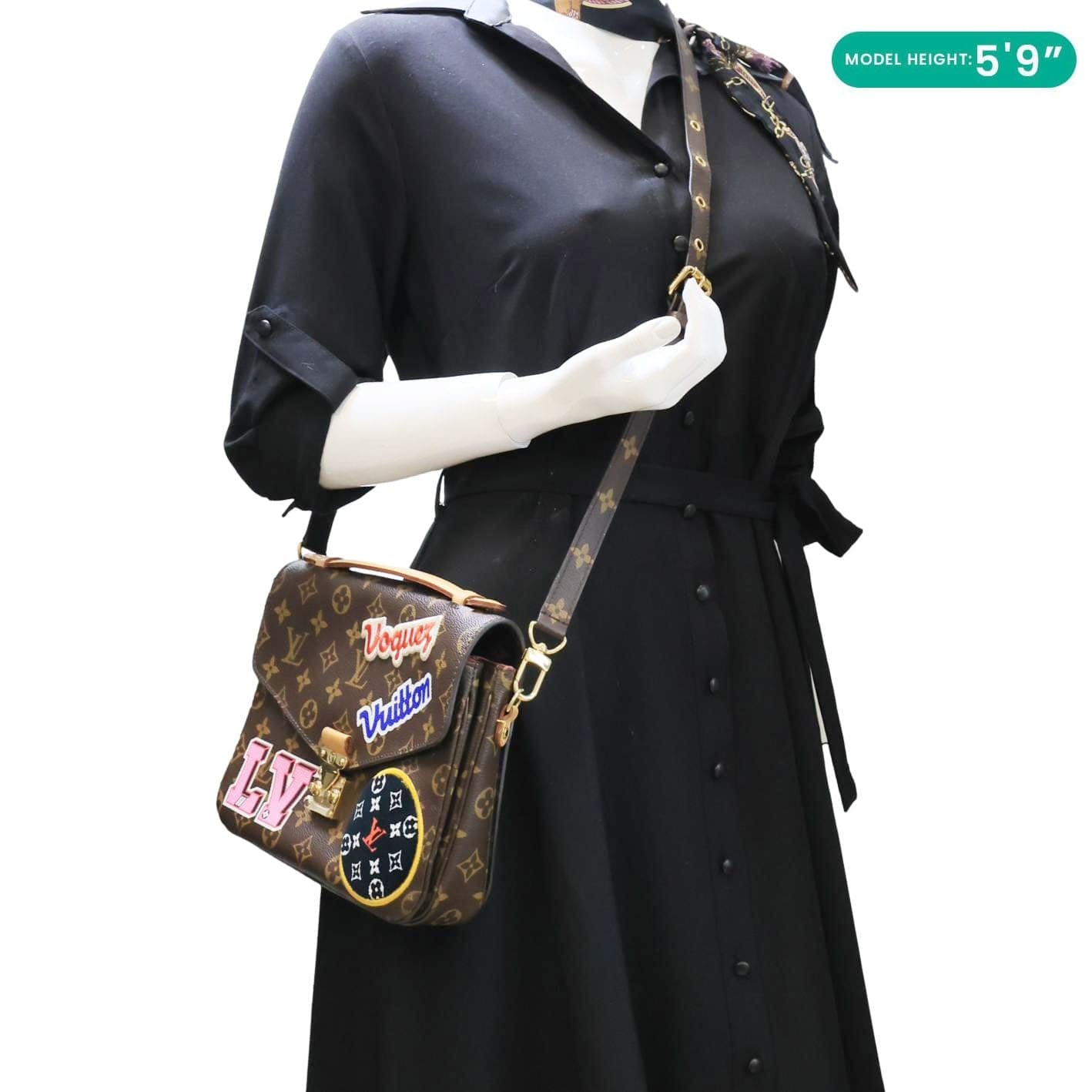 LOUIS VUITTON Metis Pochette Patches Monogram Canvas Crossbody Bag Brown