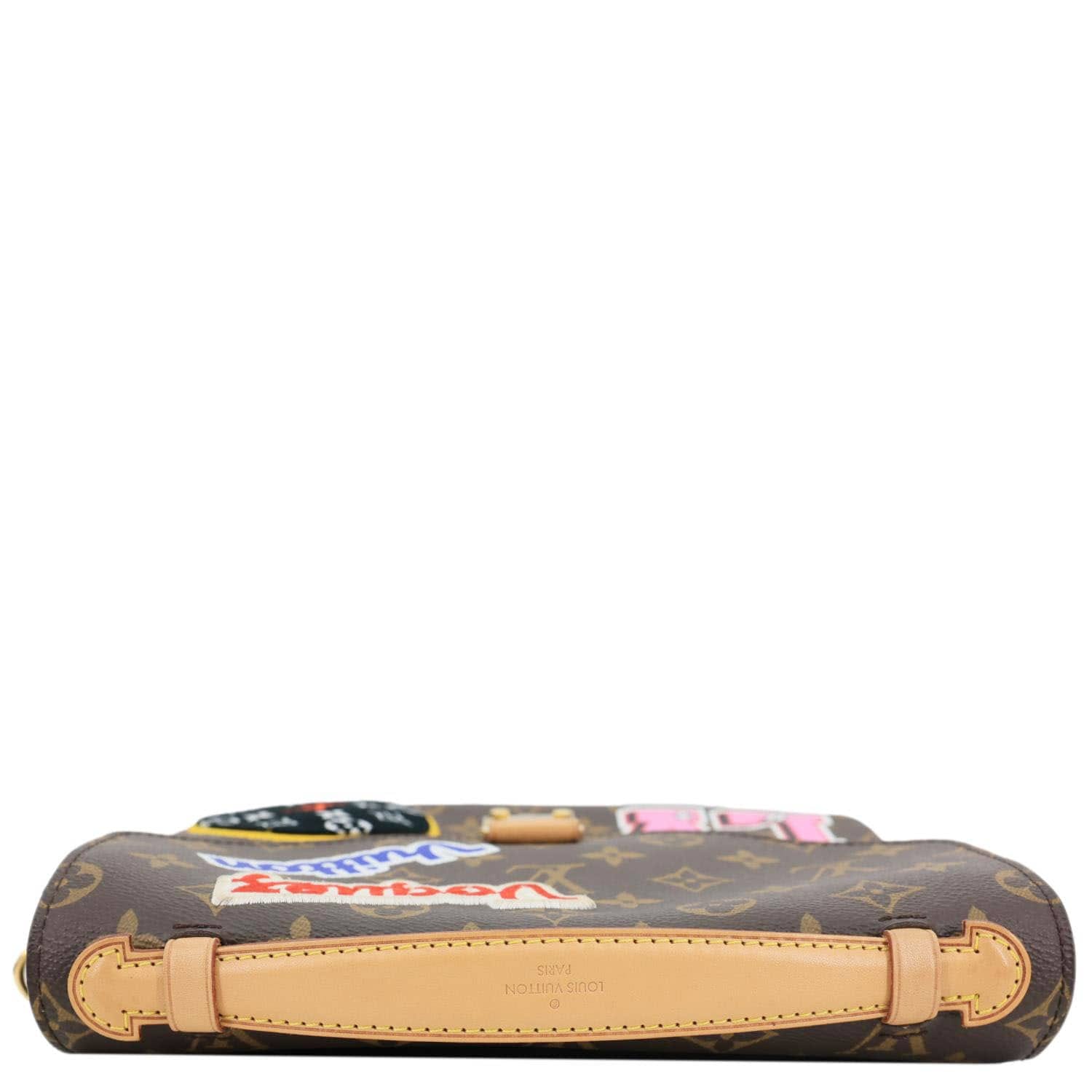LOUIS VUITTON Metis Pochette Patches Monogram Canvas Crossbody Bag Brown