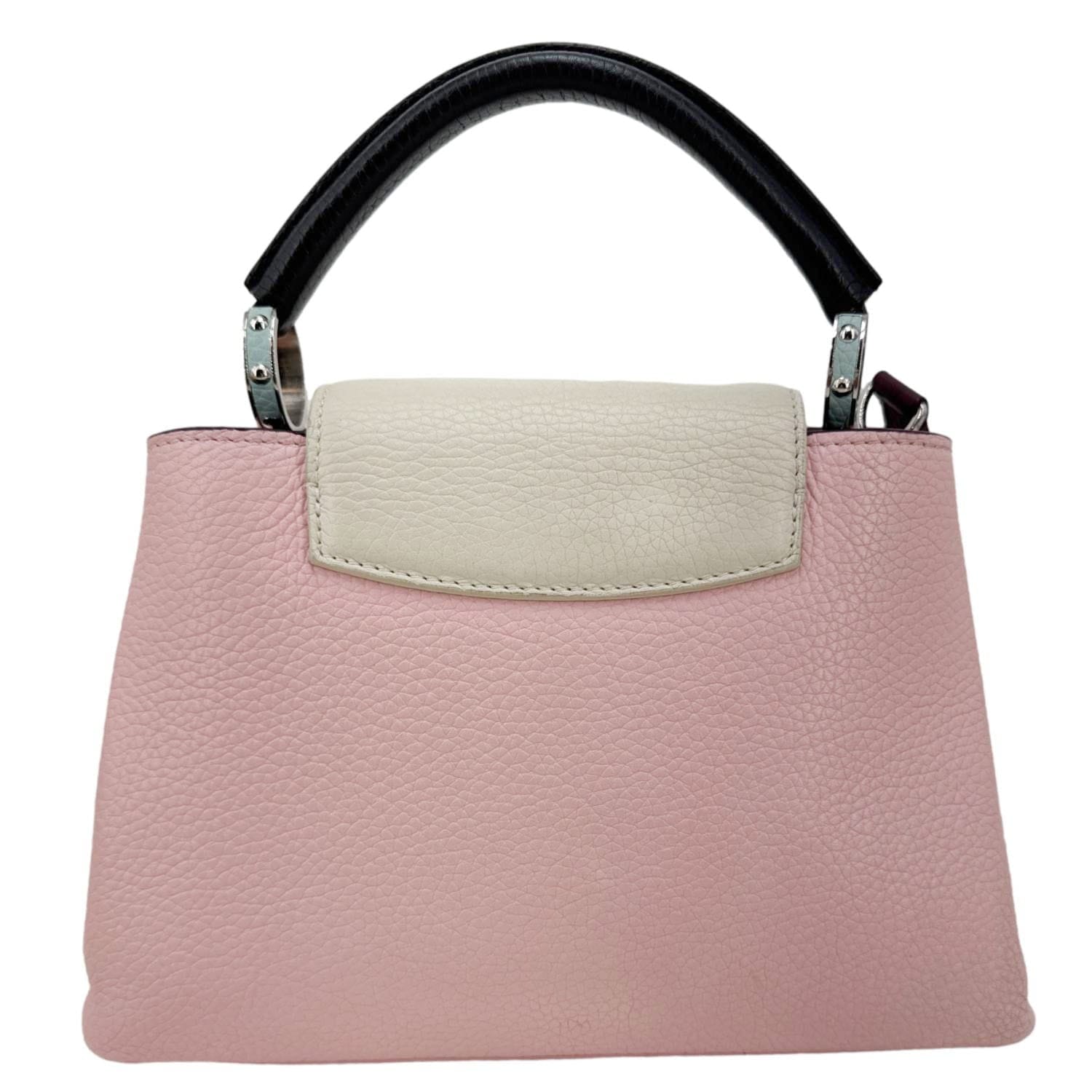 LOUIS VUITTON Capucines BB Taurillon Leather Crossbody Bag Pink
