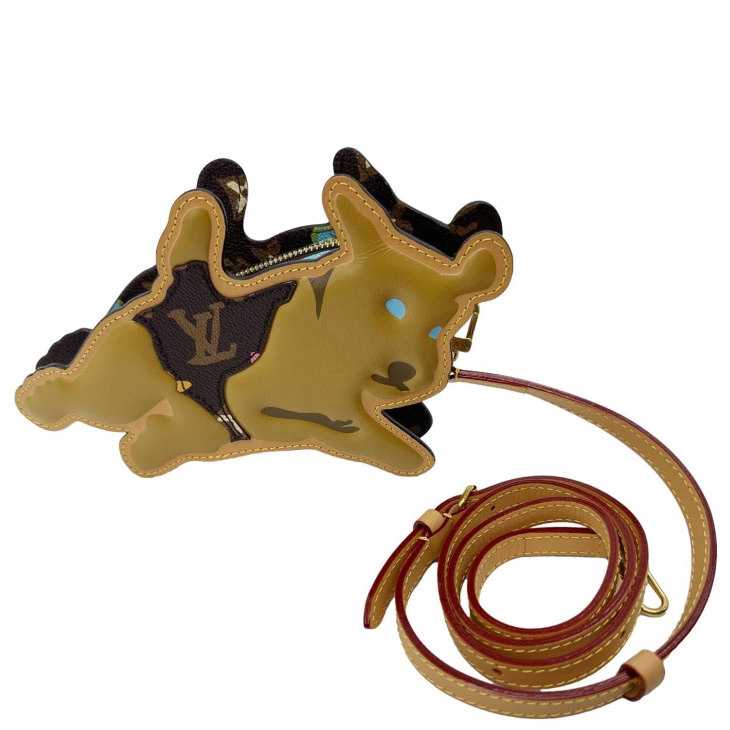 LOUIS VUITTON x Tyler The Creator Dog On Strap Monogram Craggy Canvas Crossbody Bag Brown