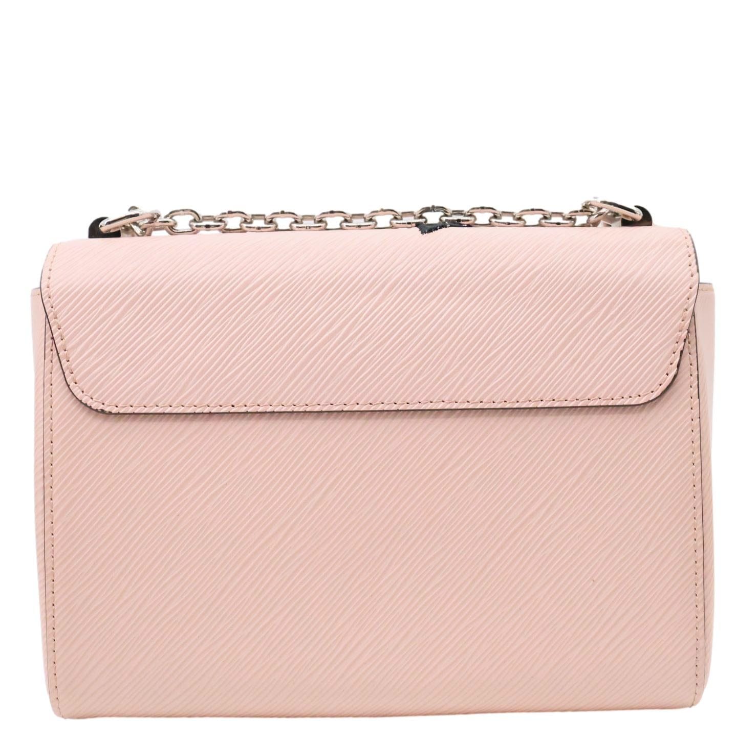 LOUIS VUITTON Twist MM Patches Epi Leather Crossbody Bag Pink