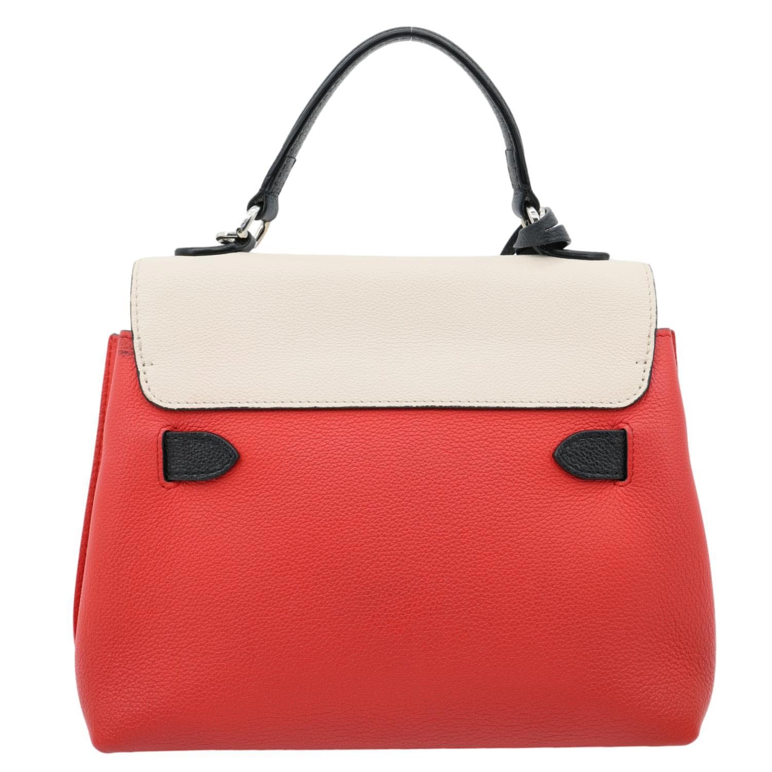 LOUIS VUITTON Lockme Ever Leather Crossbody Bag Red