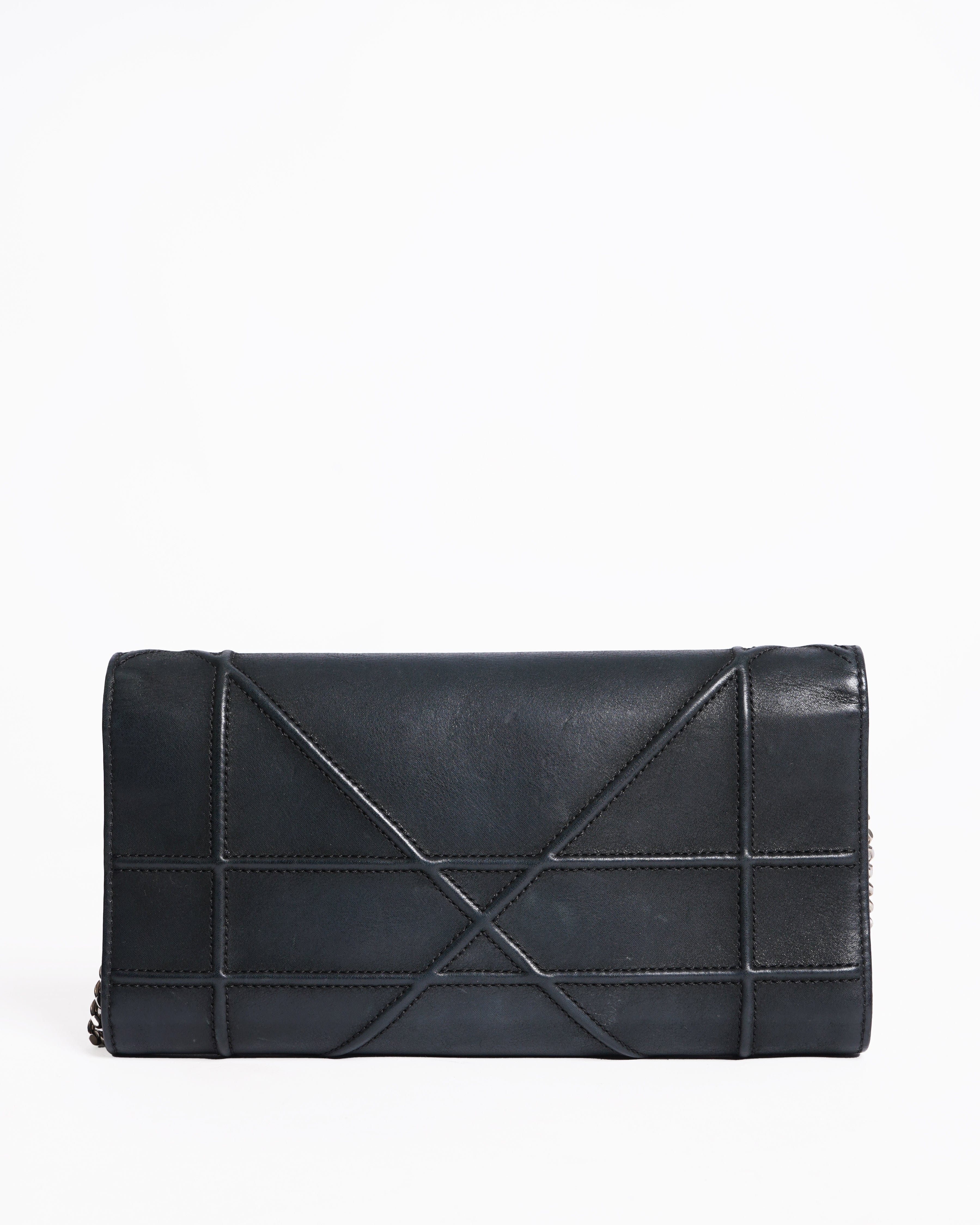 Dior Christian Dior Leather Diorama Wallet On Chain