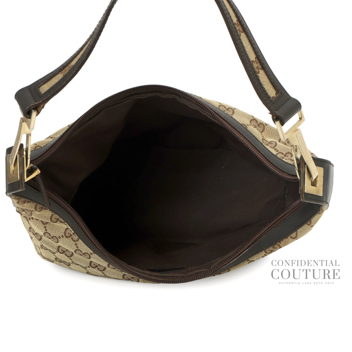 Gucci GG Canvas Brown/Beige Small Hobo Bag