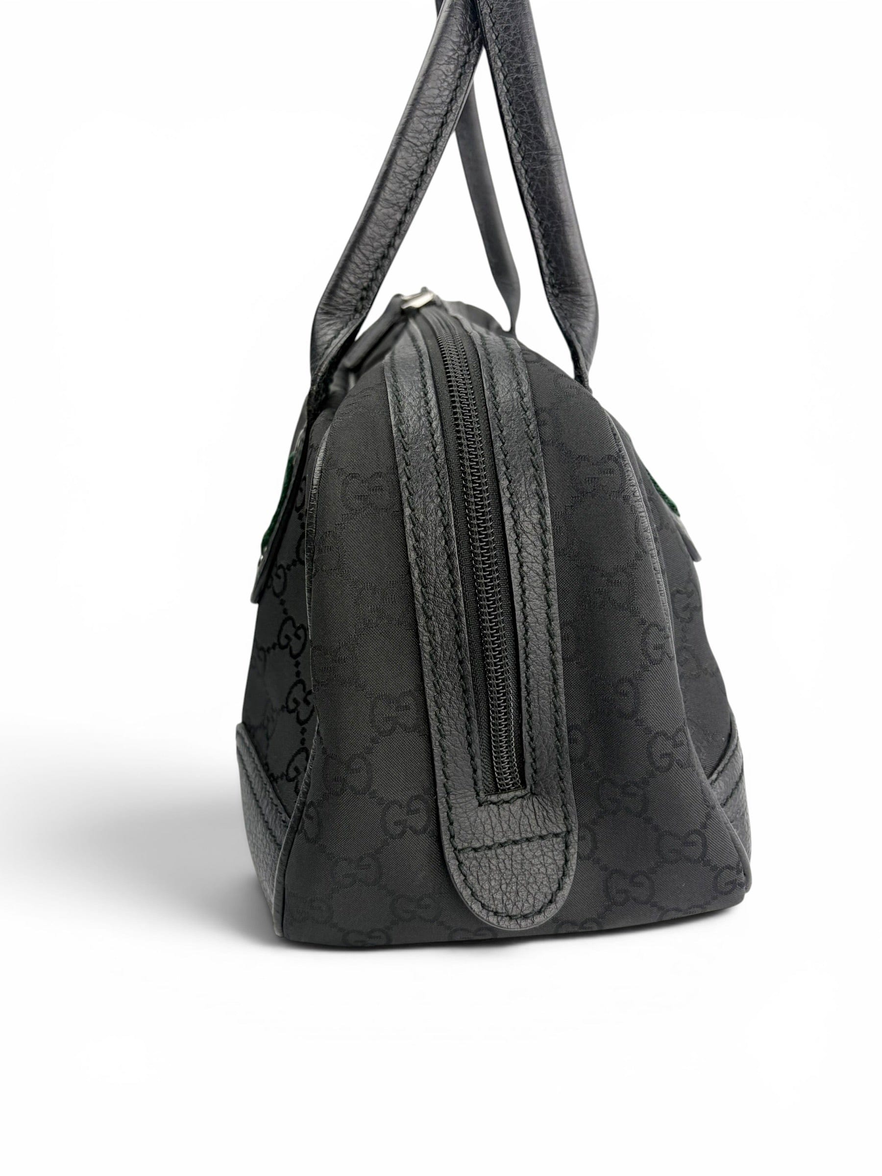 Gucci Black Monogram Princy Boston Bag