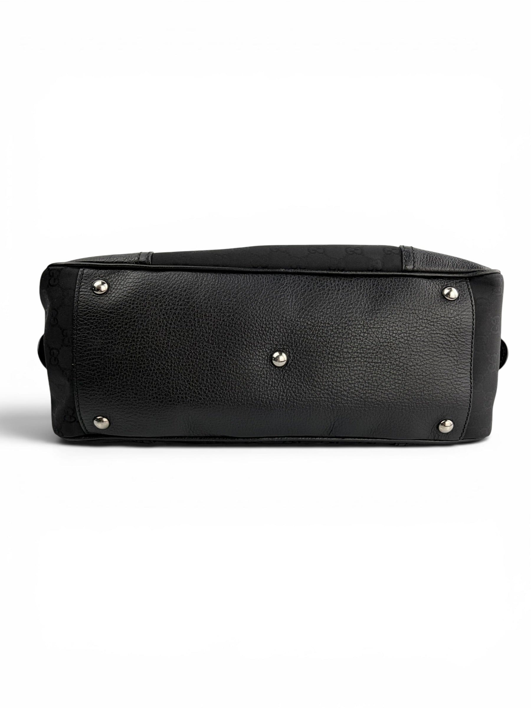 Gucci Black Monogram Princy Boston Bag