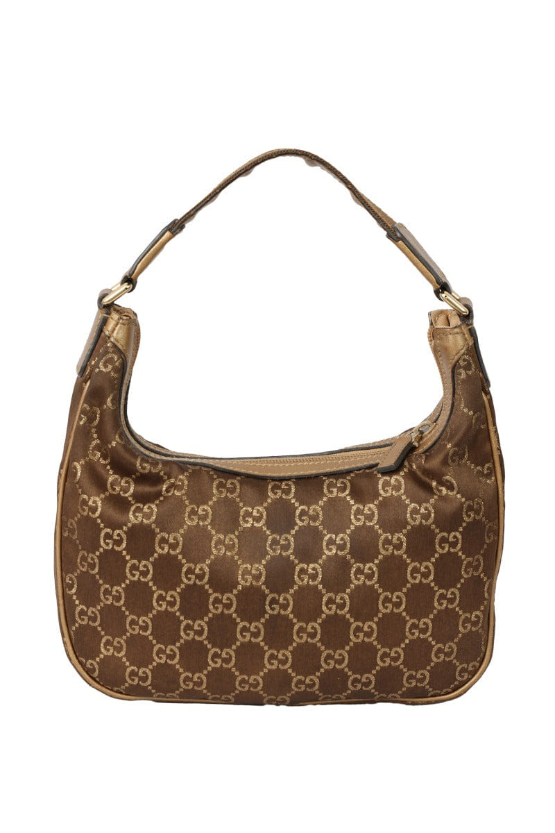 Gucci Brown Charmy Gg Small Hobo Bag