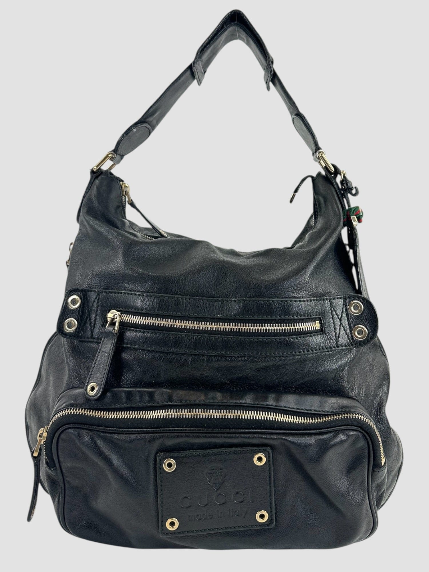 Gucci Black Leather Hobo