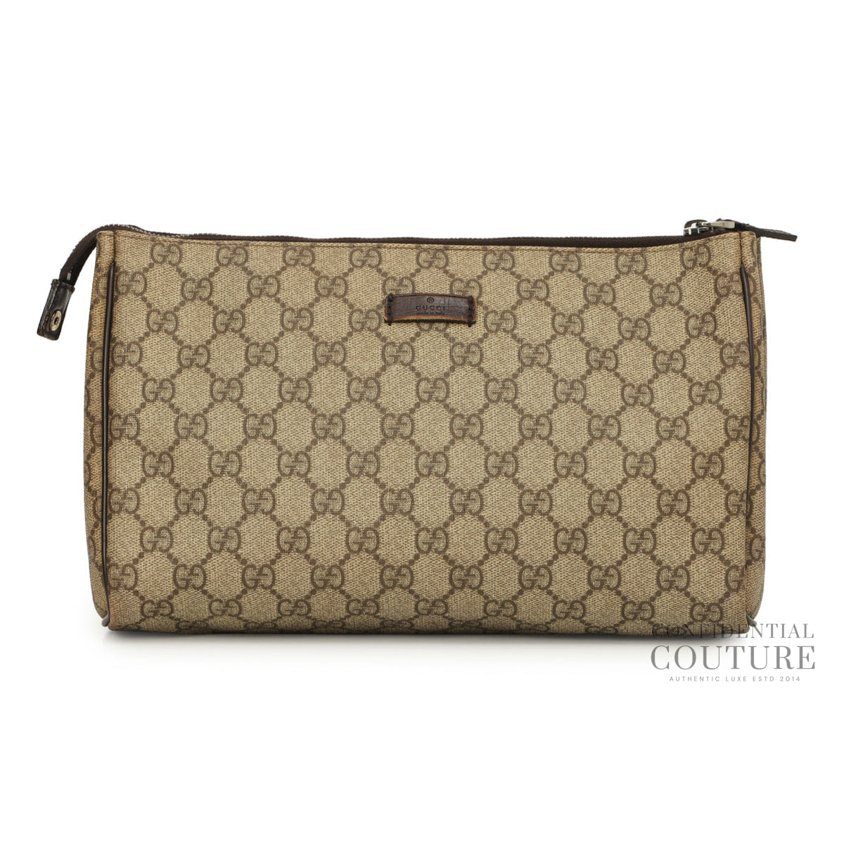 Gucci Beige/Ebony GG Plus Canvas Pochette