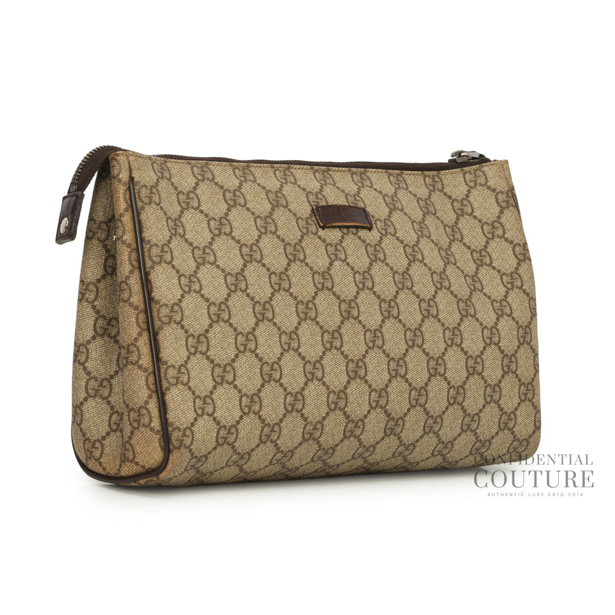 Gucci Beige/Ebony GG Plus Canvas Pochette