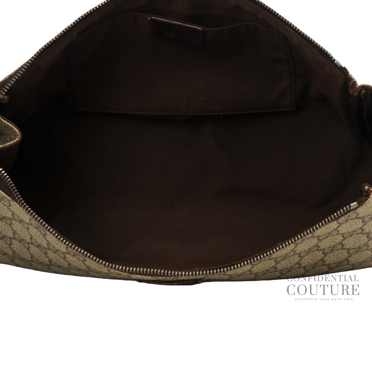 Gucci Beige/Ebony GG Plus Canvas Pochette